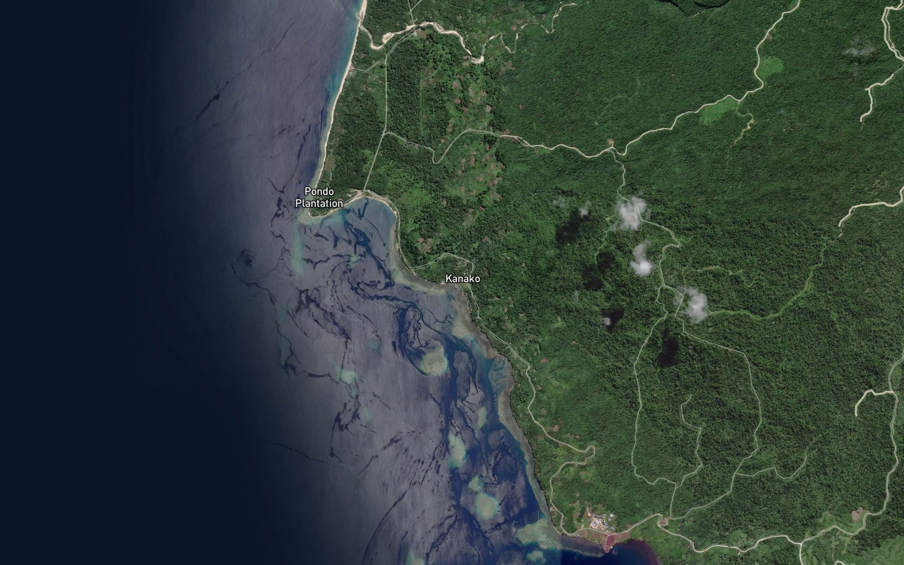Satellite map of the Wunatirisimi River