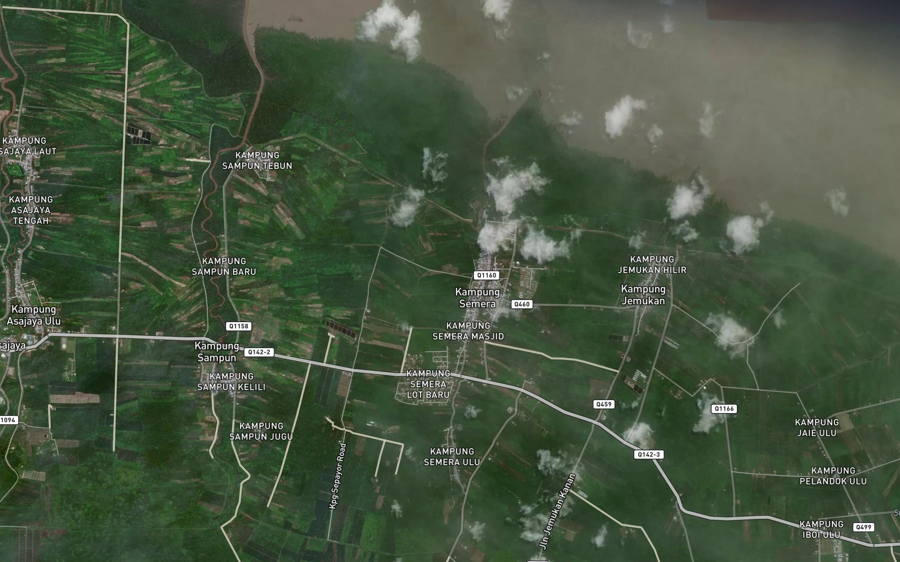 Satellite map of the Sungai Bakong