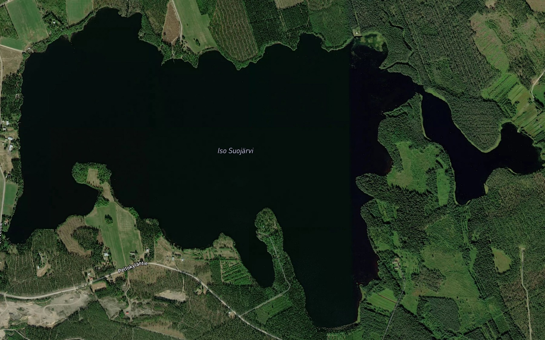 Satellite map of the Iso Suojarvi