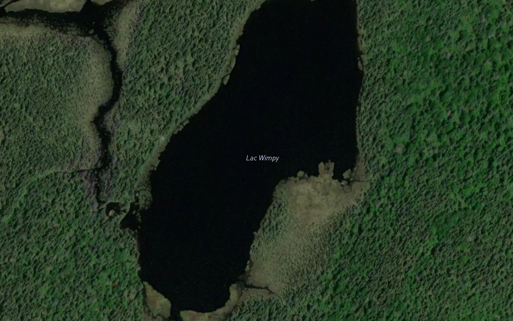 Satellite map of the Lac Wimpy