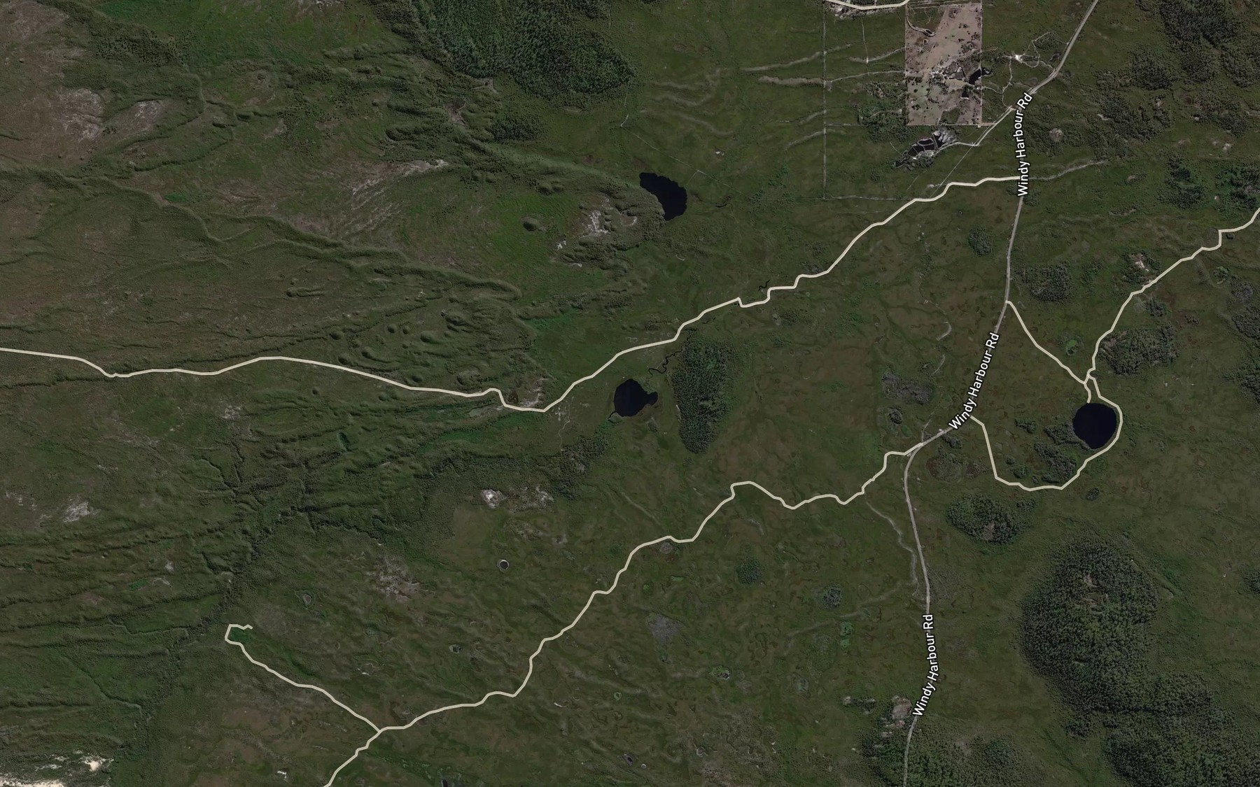 Satellite map of the Lake Samuel