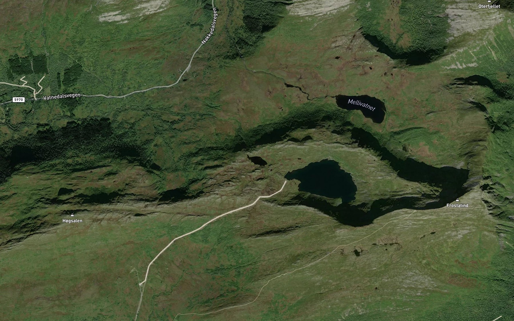 Satellite map of the Skalsvatnet