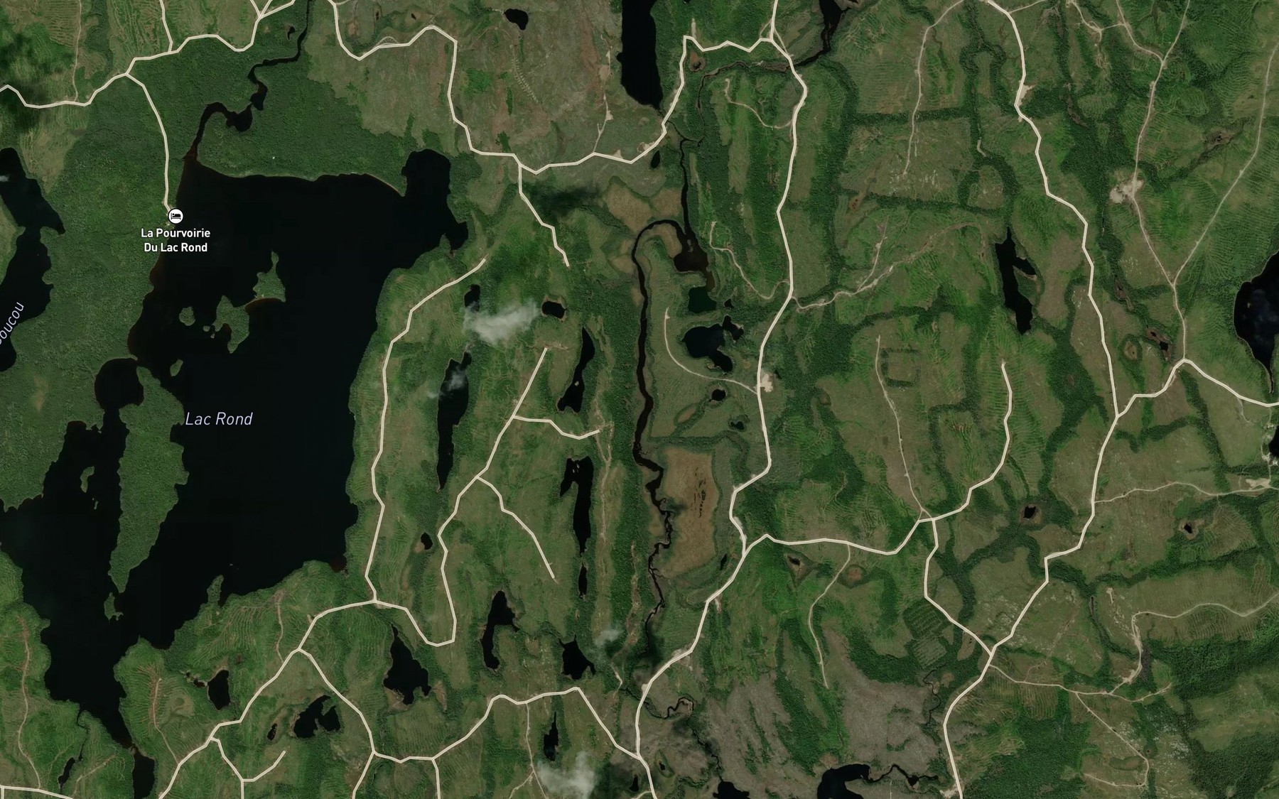 Satellite map of the Lac du Colibri