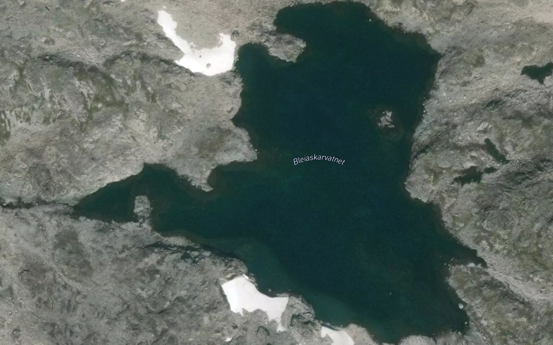 Satellite map of the Bleiaskardvatnet