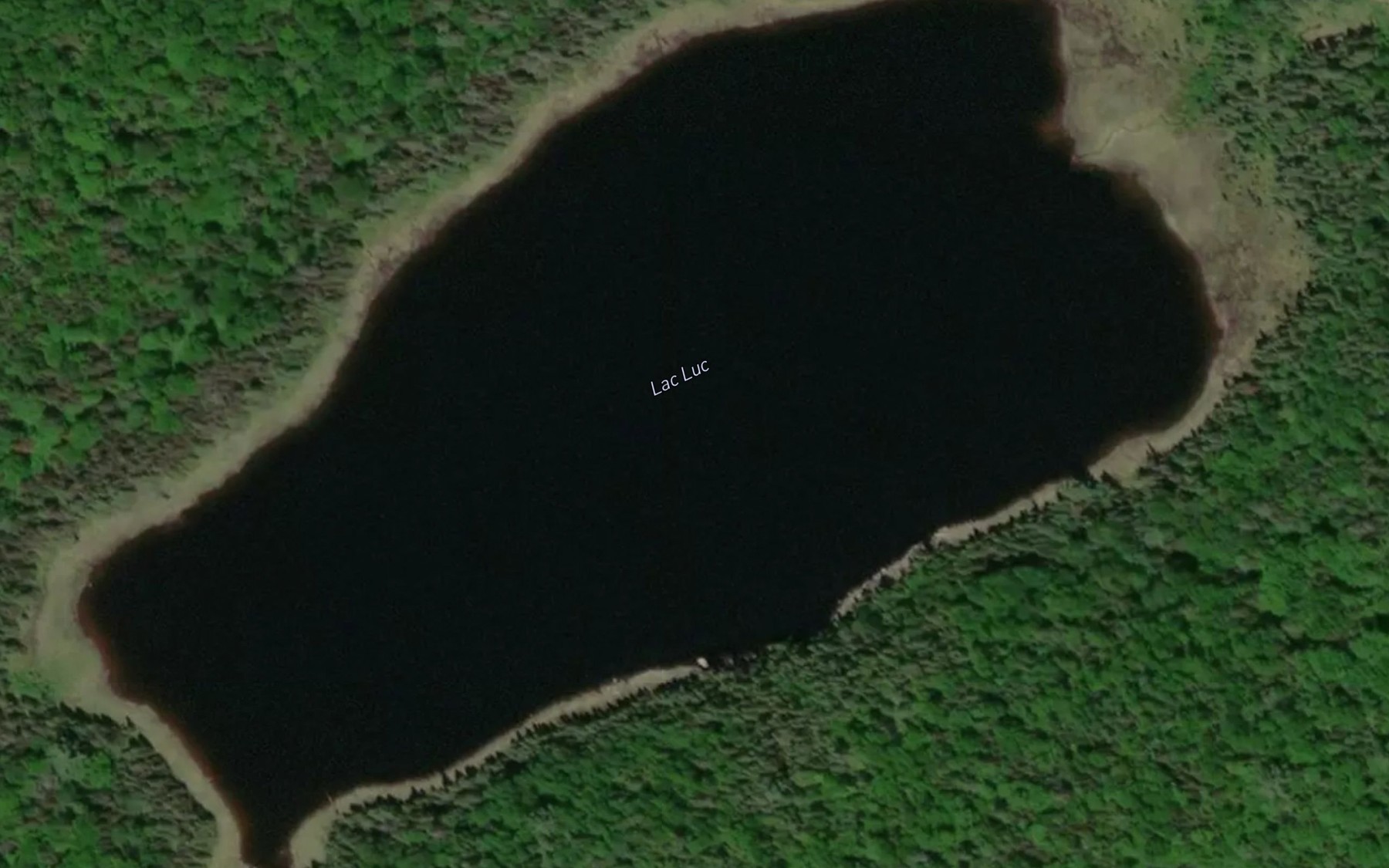 Satellite map of the Lac Luc