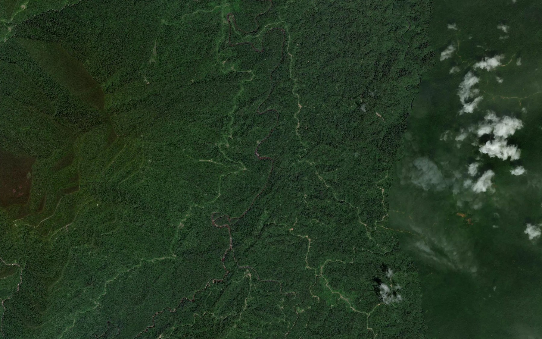 Satellite map of the Sungai Tanyit