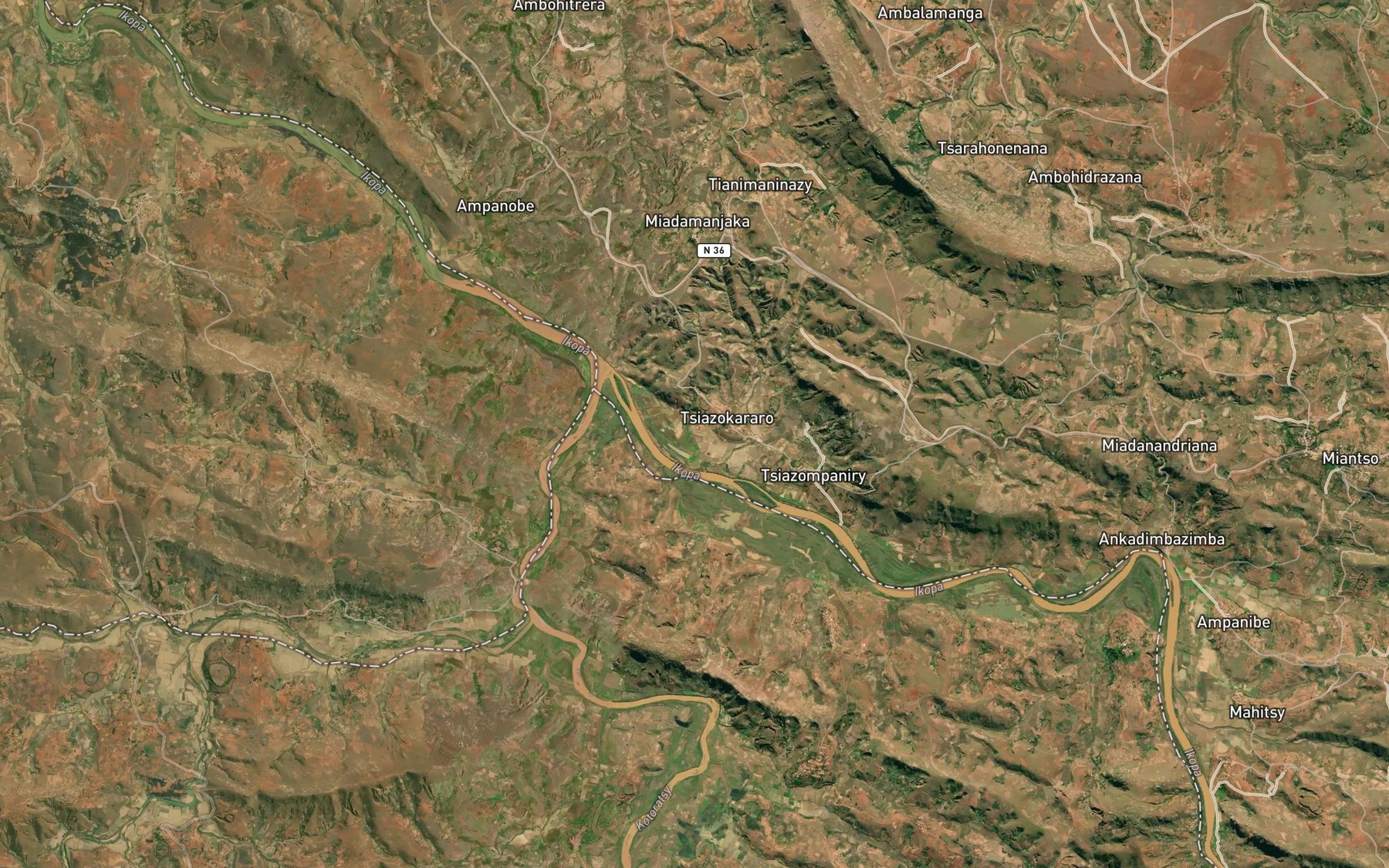 Satellite map of the Kotorabsy