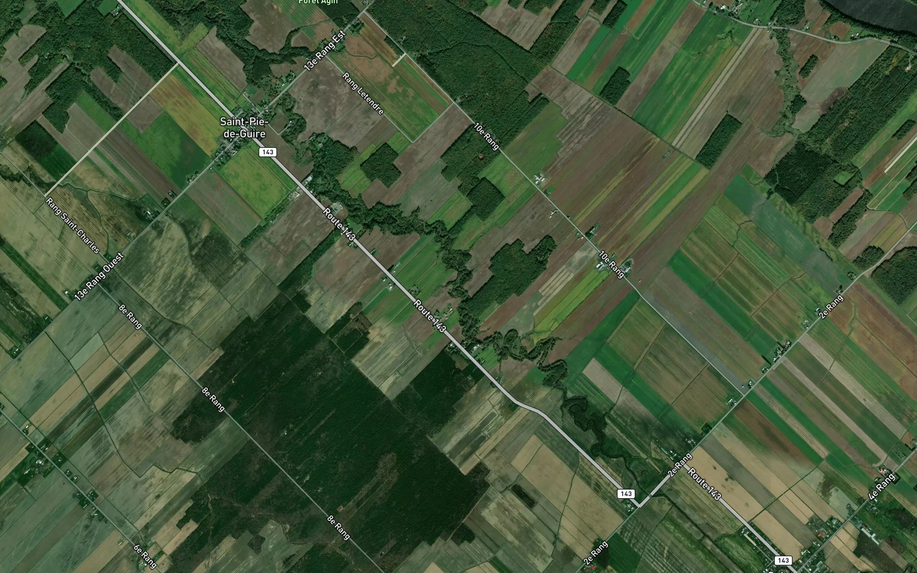Satellite map of the Cours d'eau Georges-Cote