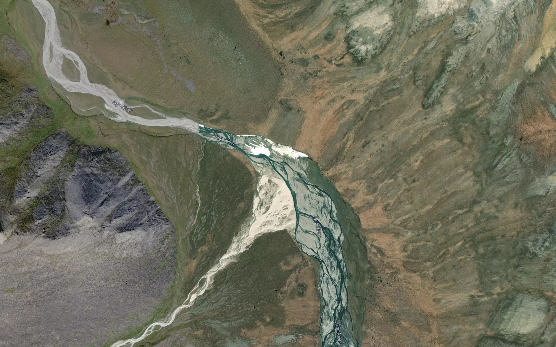 Satellite map of the McCall Creek
