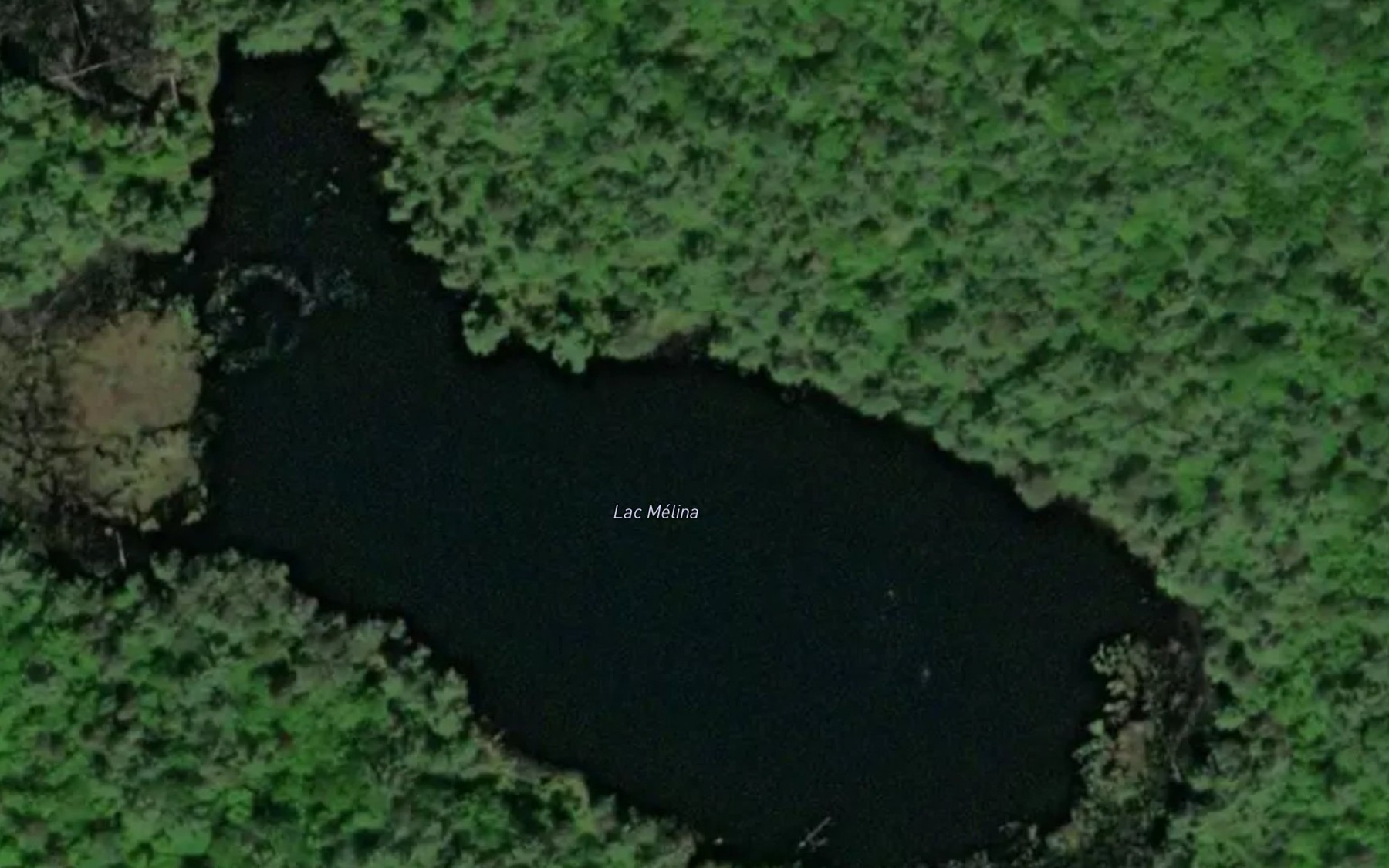 Satellite map of the Lac Melina