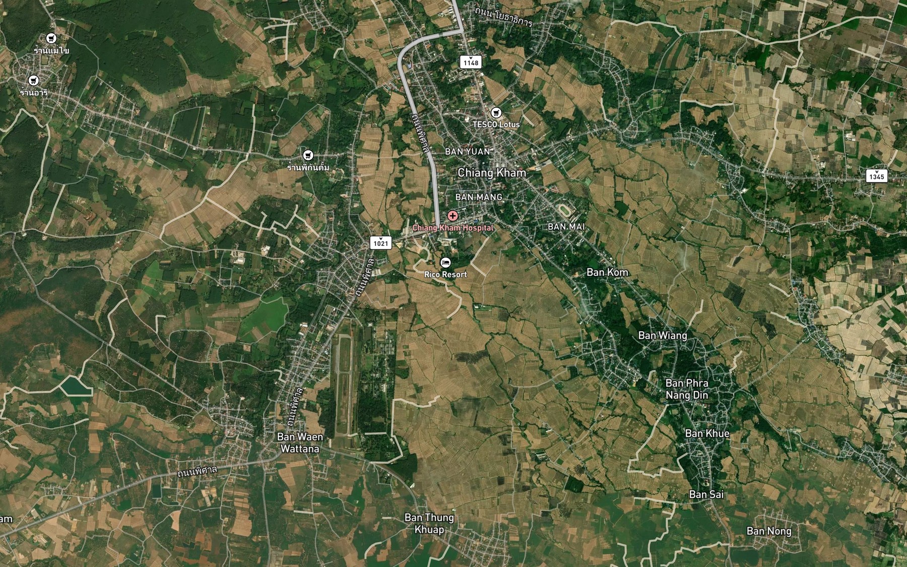 Satellite map of the Rong Chum