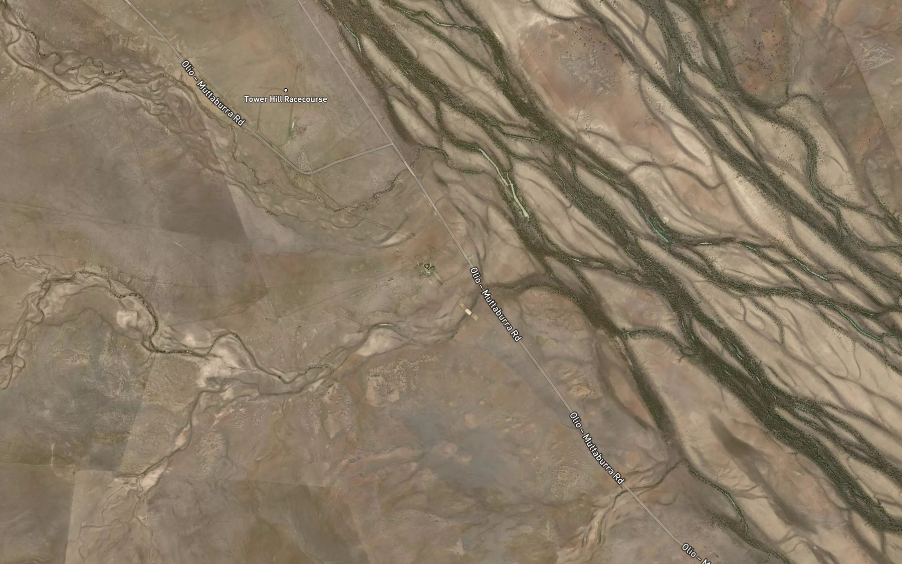 Satellite map of the Saint Mungo Creek