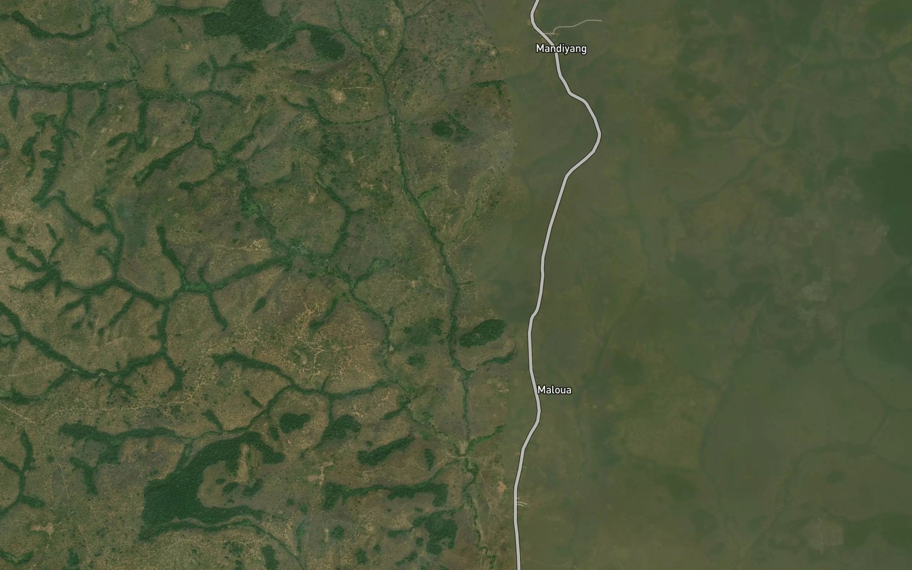 Satellite map of the Len