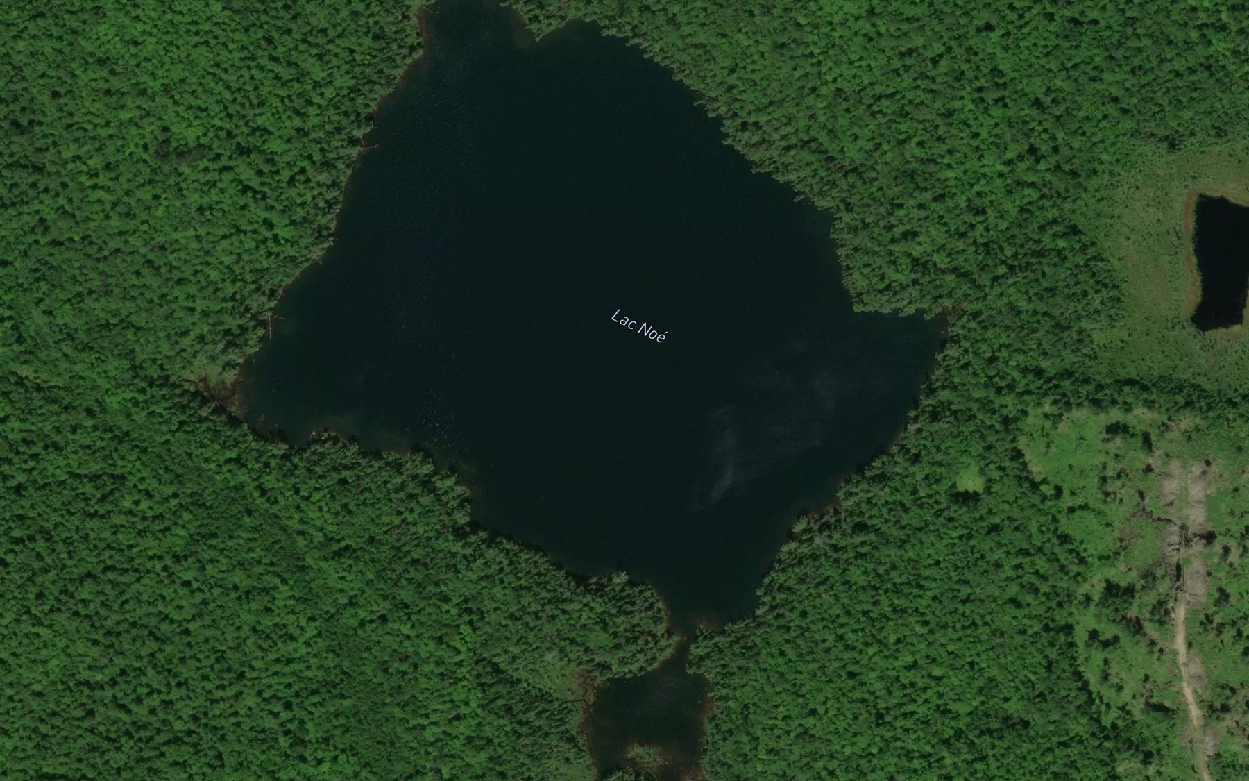 Satellite map of the Lac Noe