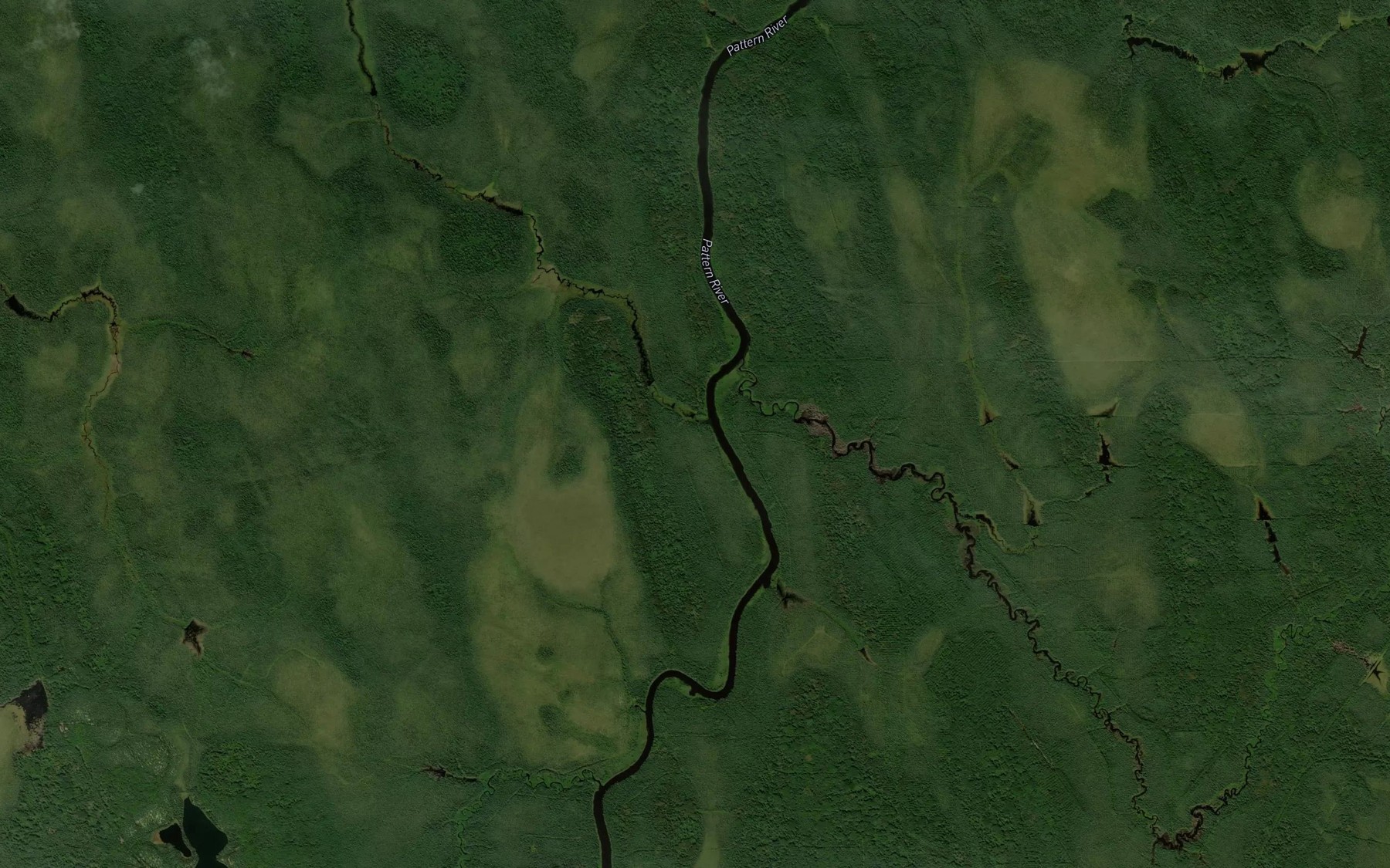 Satellite map of the Adair Creek