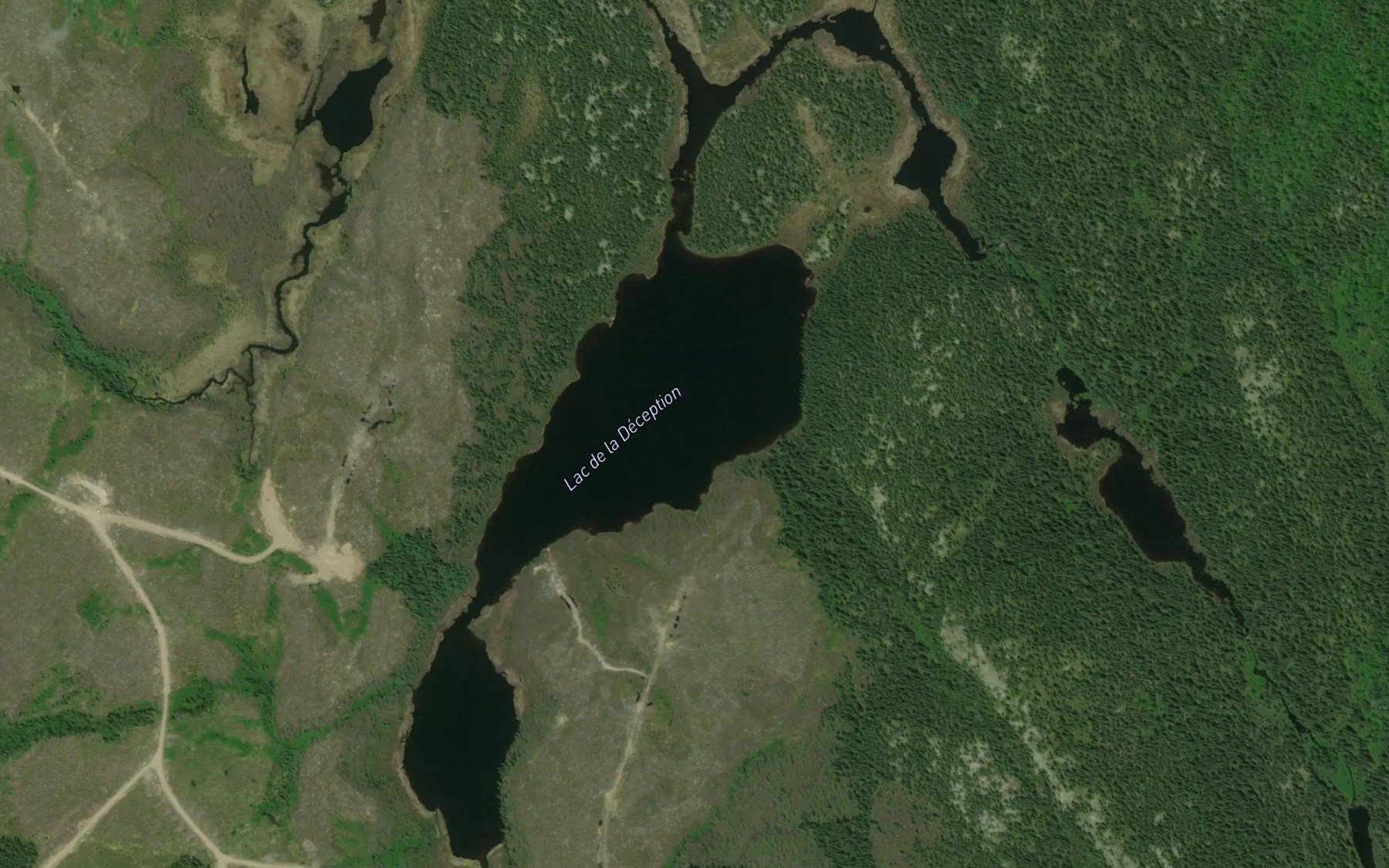Satellite map of the Lac de la Deception
