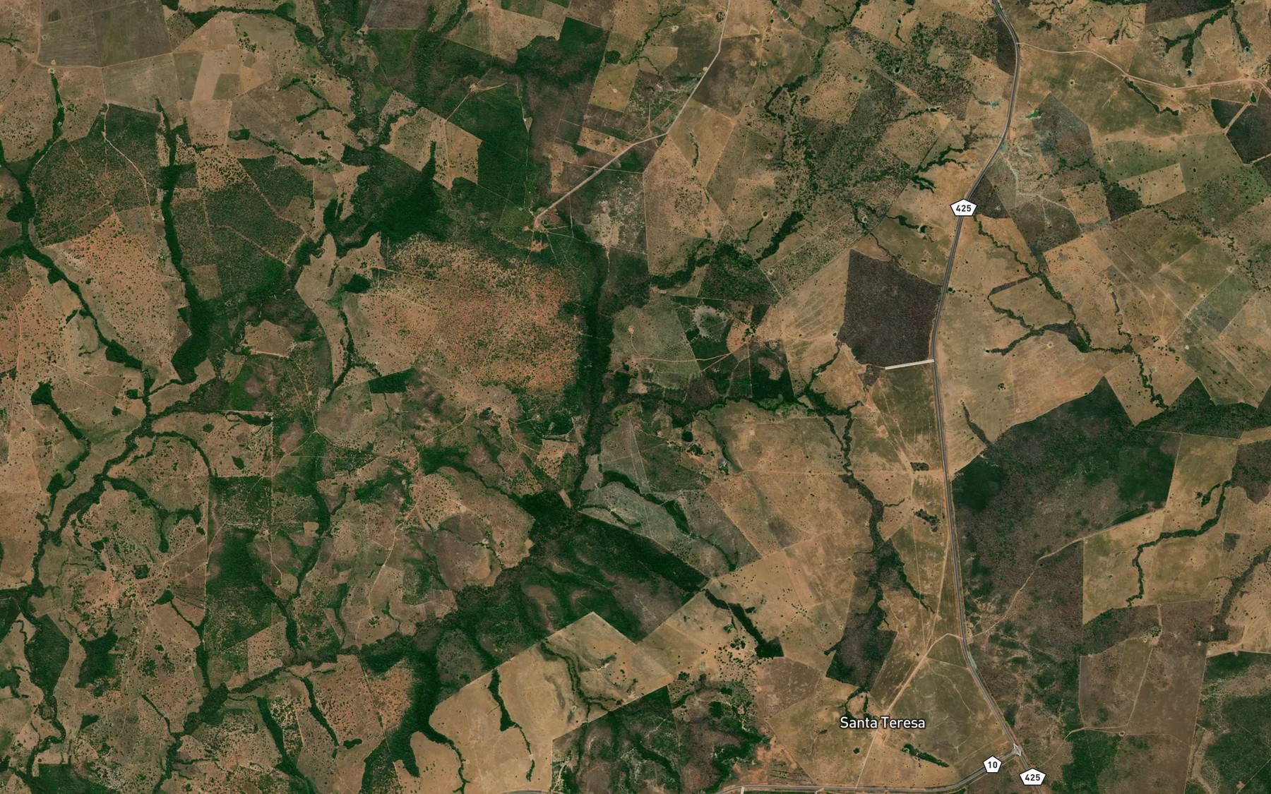 Satellite map of the Corrego Maja