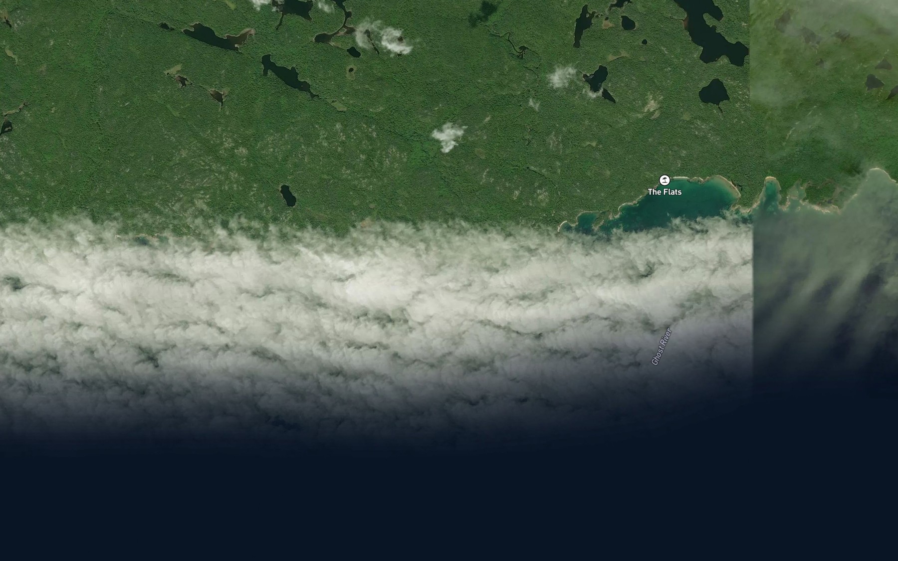 Satellite map of the Campbell Creek