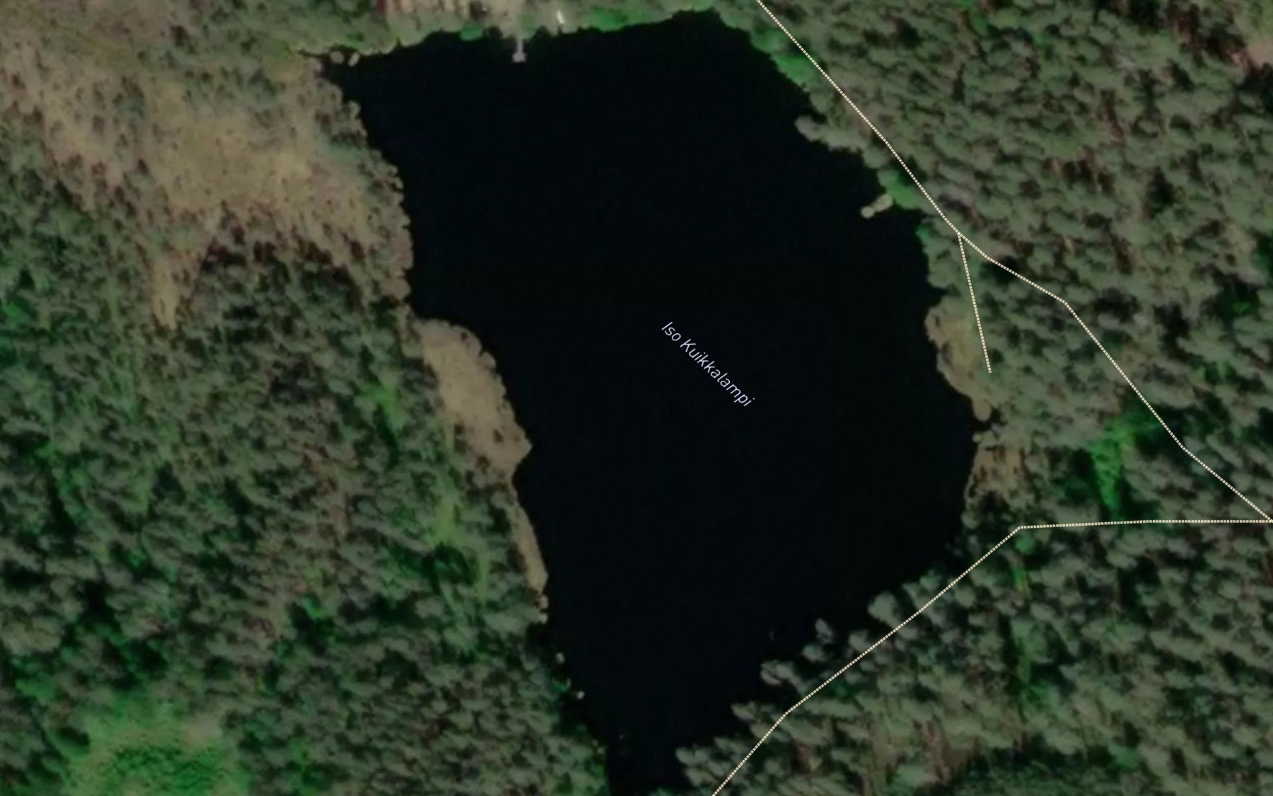 Satellite map of the Iso Kuikkalampi