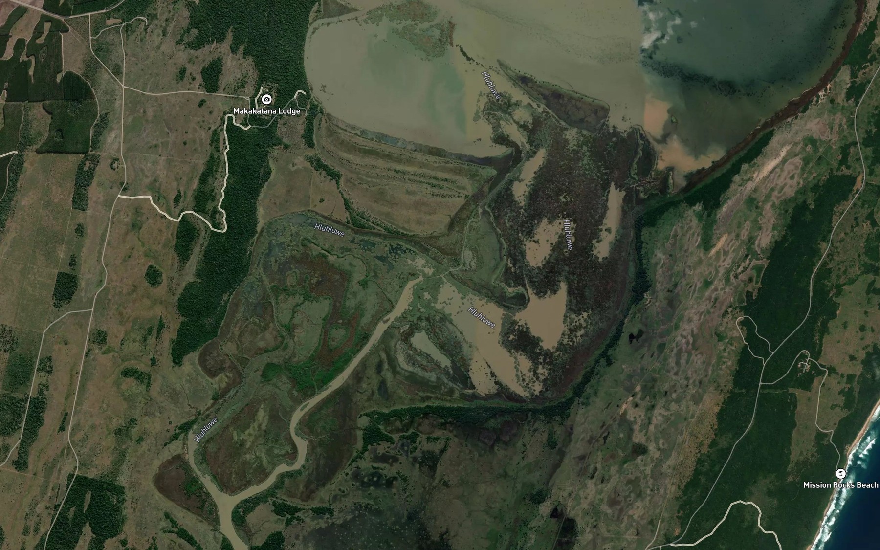 Satellite map of the The Channel