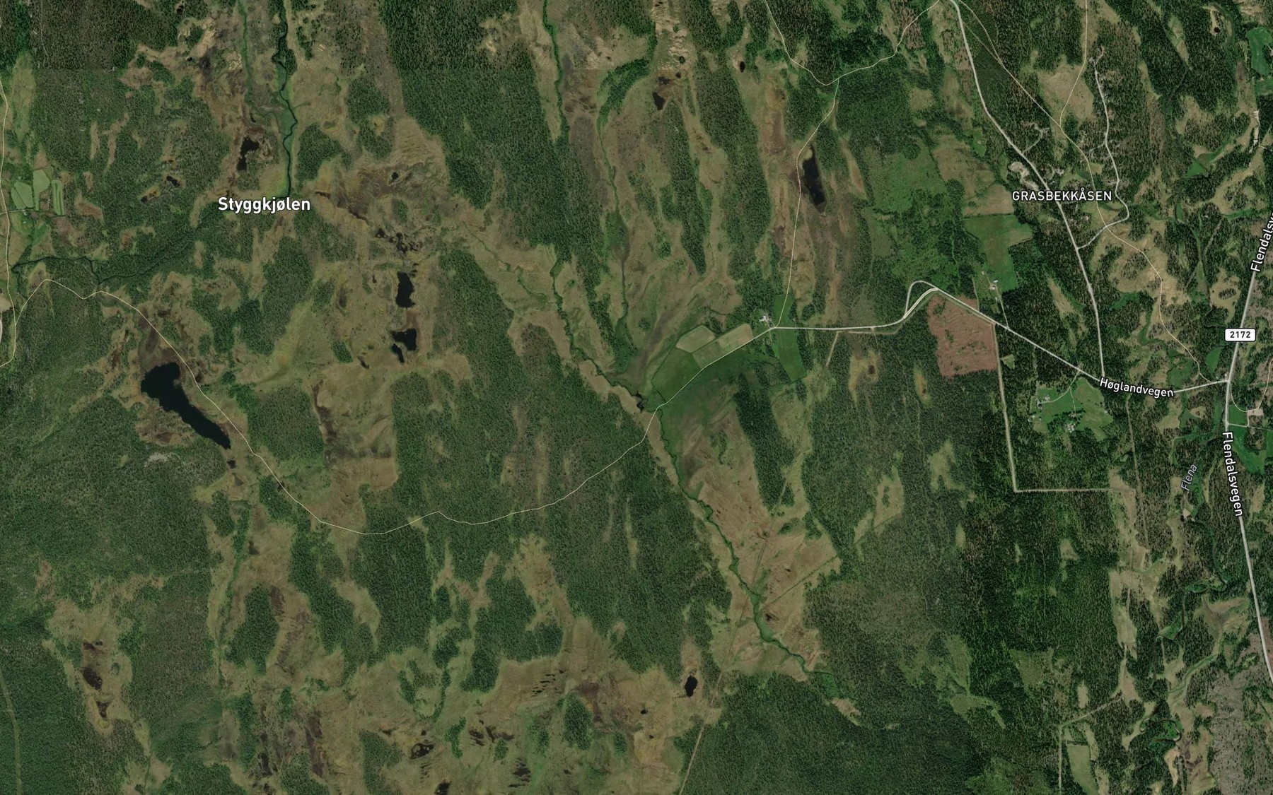 Satellite map of the Greftasbekken