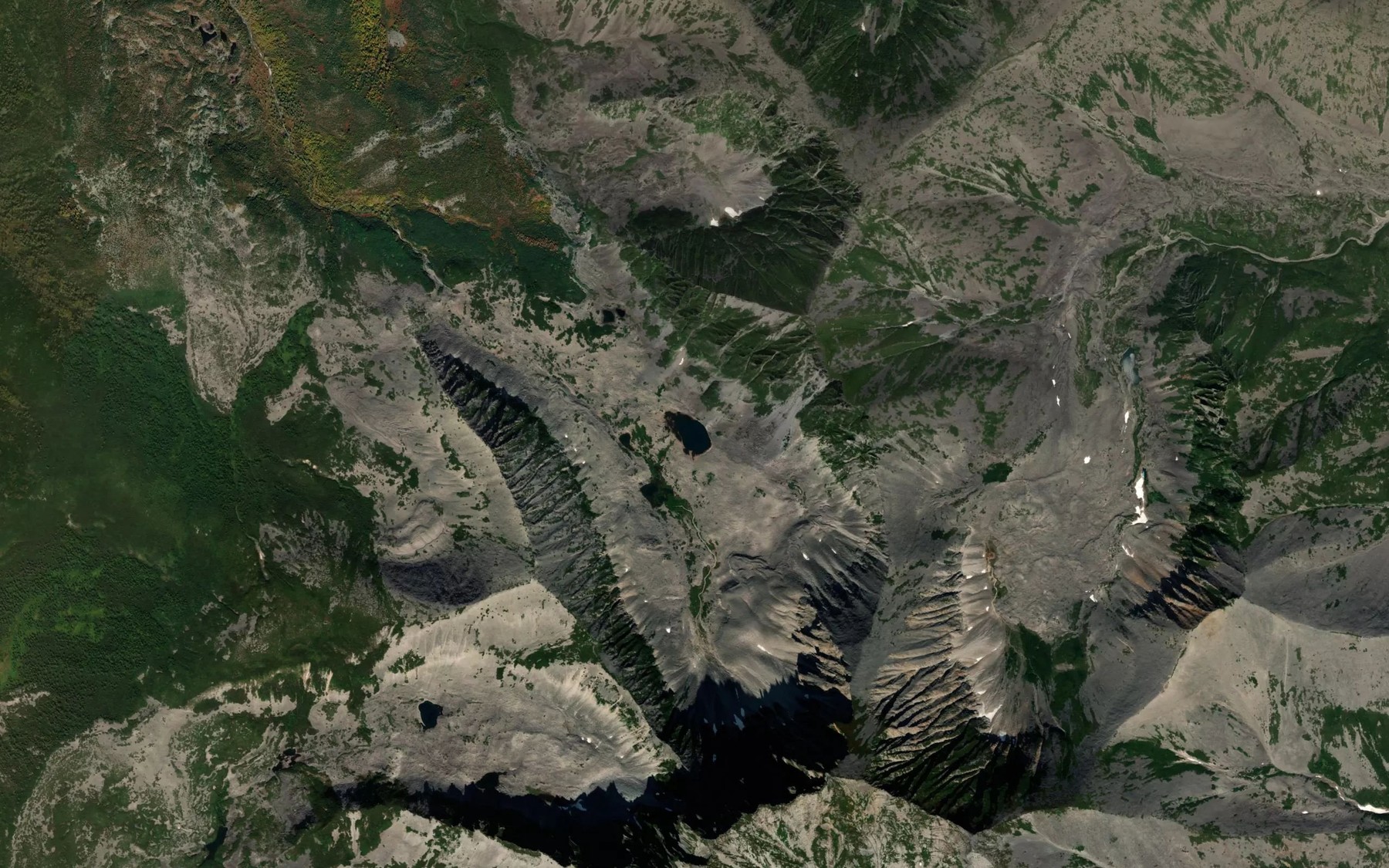 Satellite map of the Ozero Svetloye