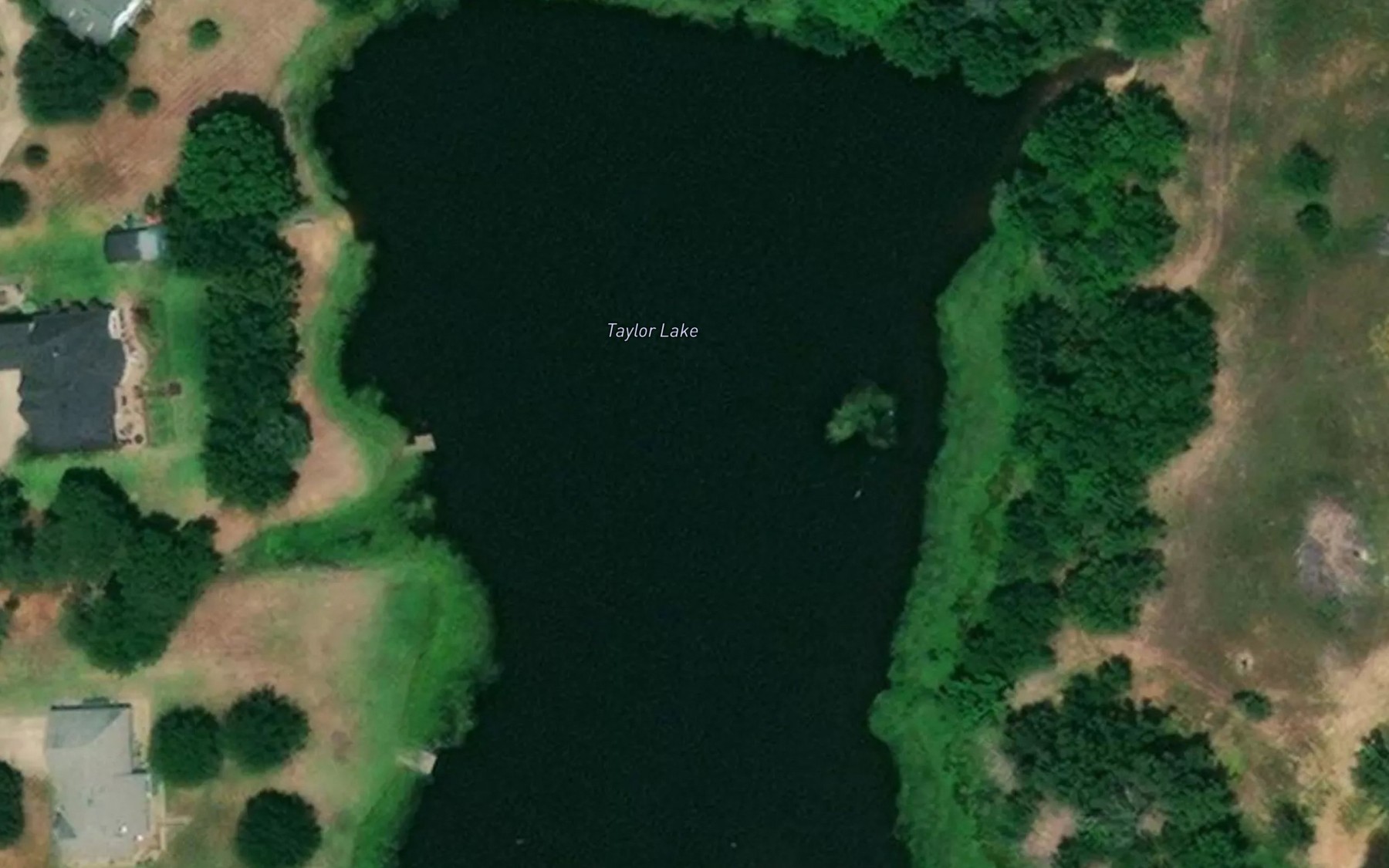 Satellite map of the Taylor Lake