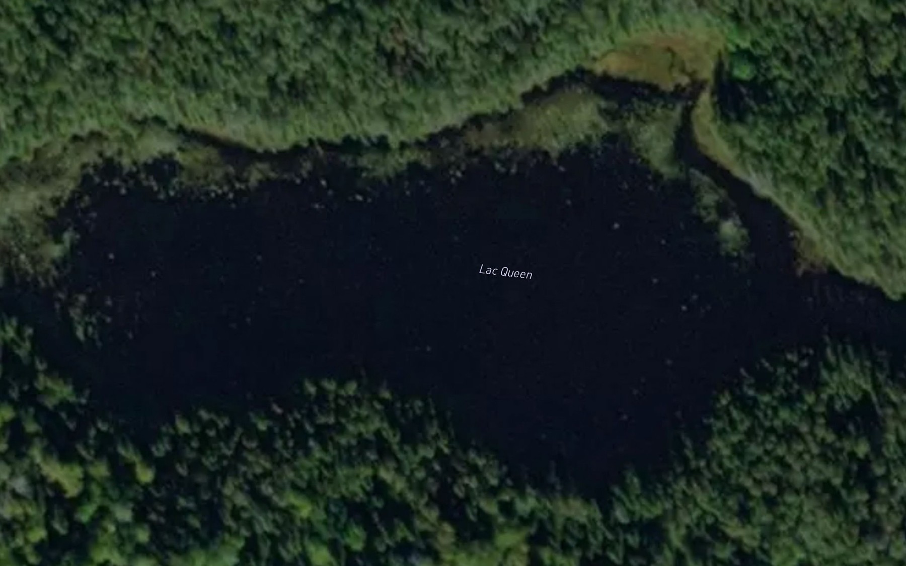 Satellite map of the Lac Queen