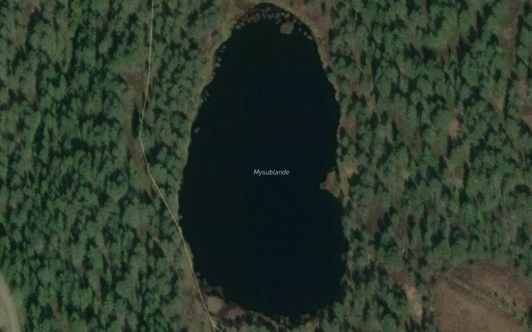 Satellite map of the Mysublanda