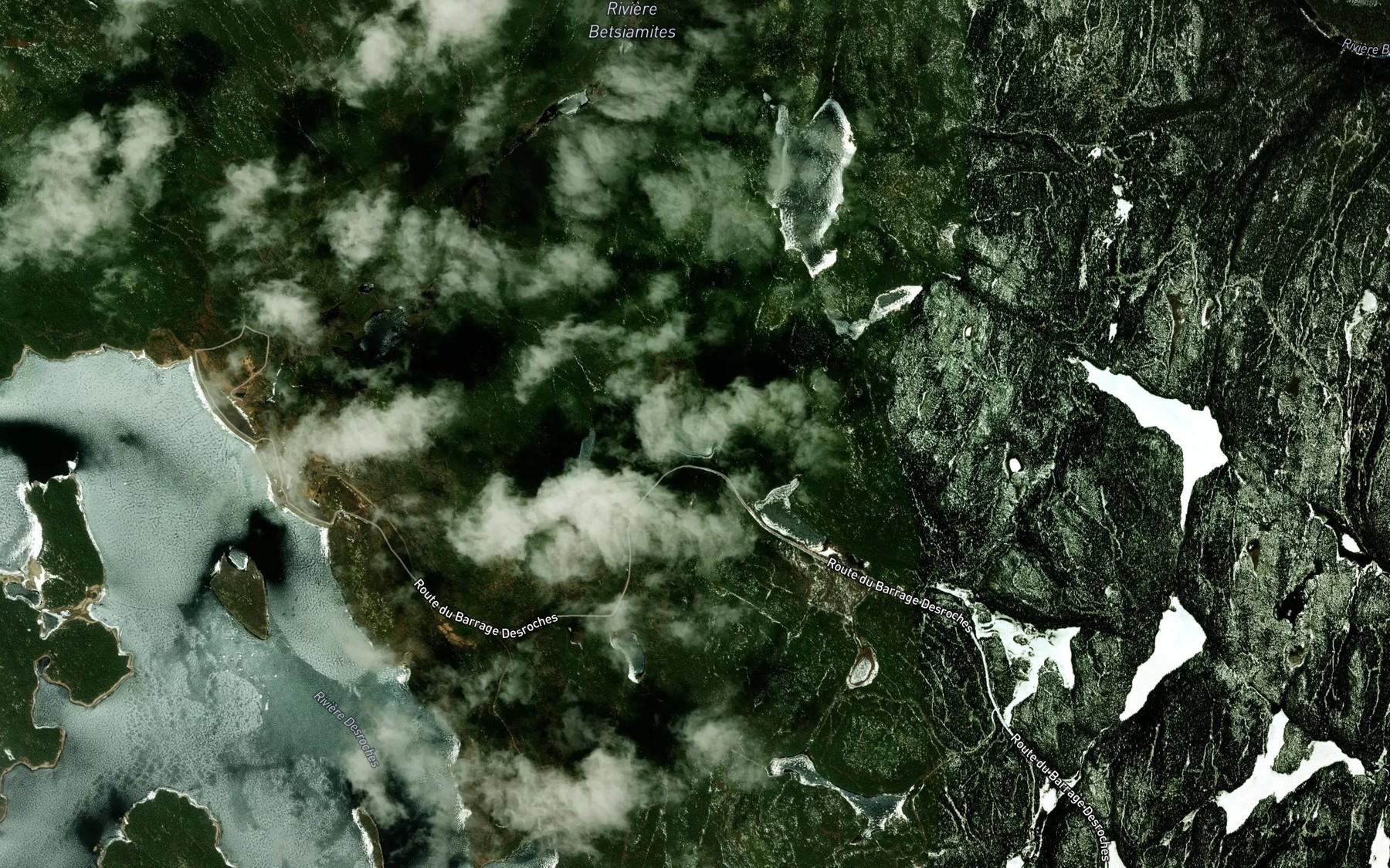Satellite map of the Lac Killoran