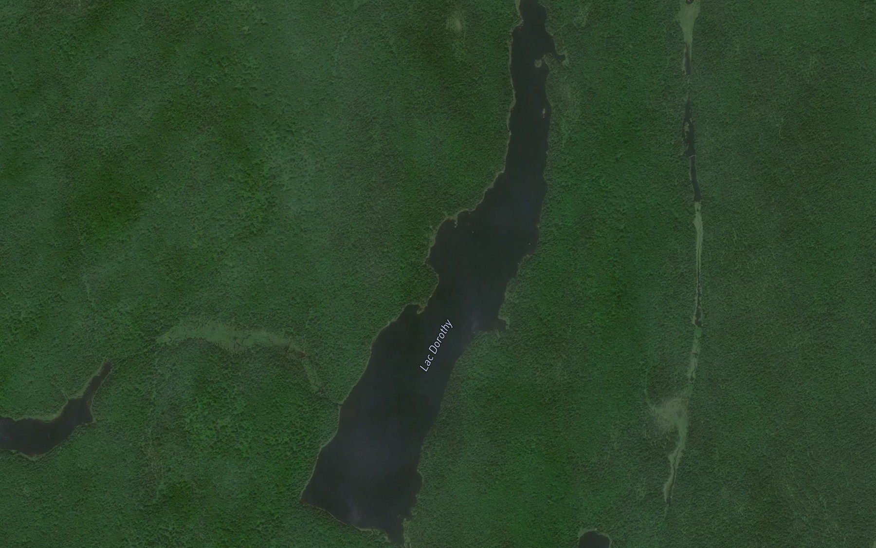 Satellite map of the Lac Dorothy