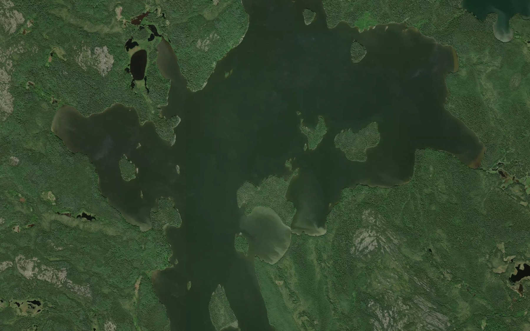 Satellite map of the Macheewin Lake