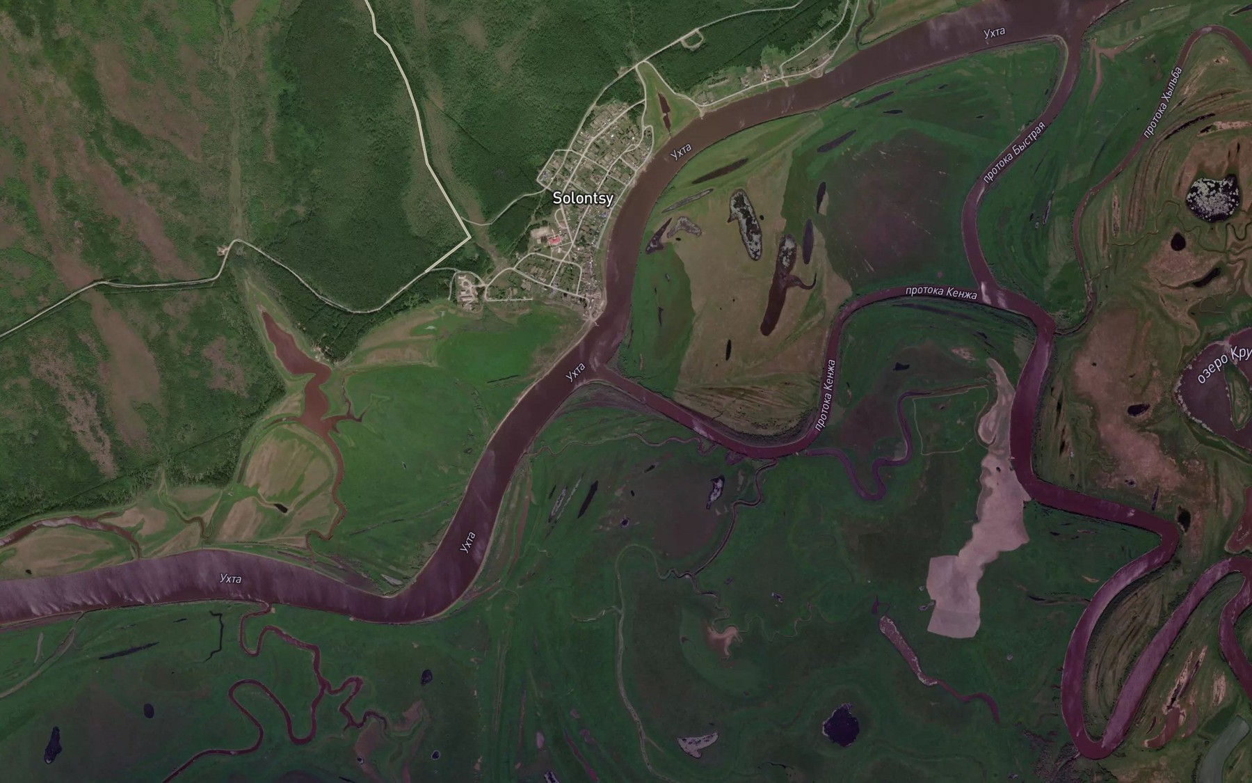 Satellite map of the Protoka Khyl'ba