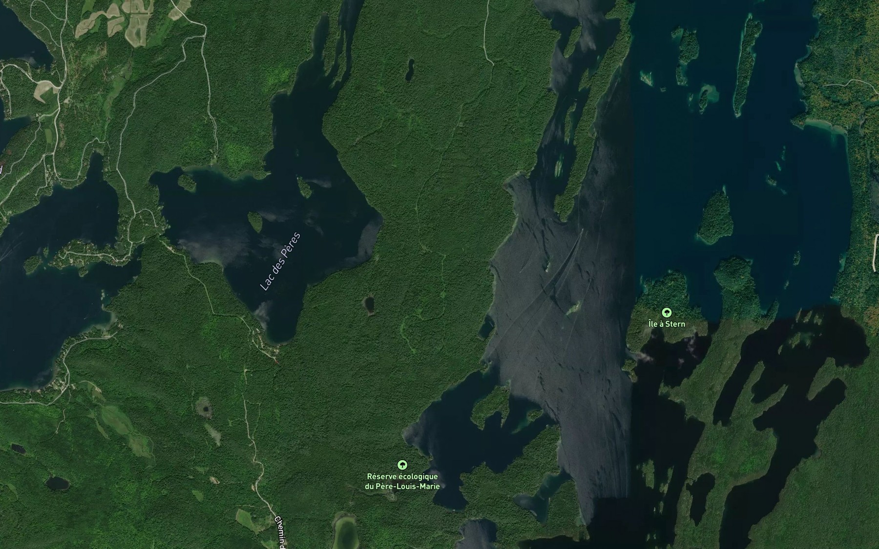 Satellite map of the Baie Lost Man
