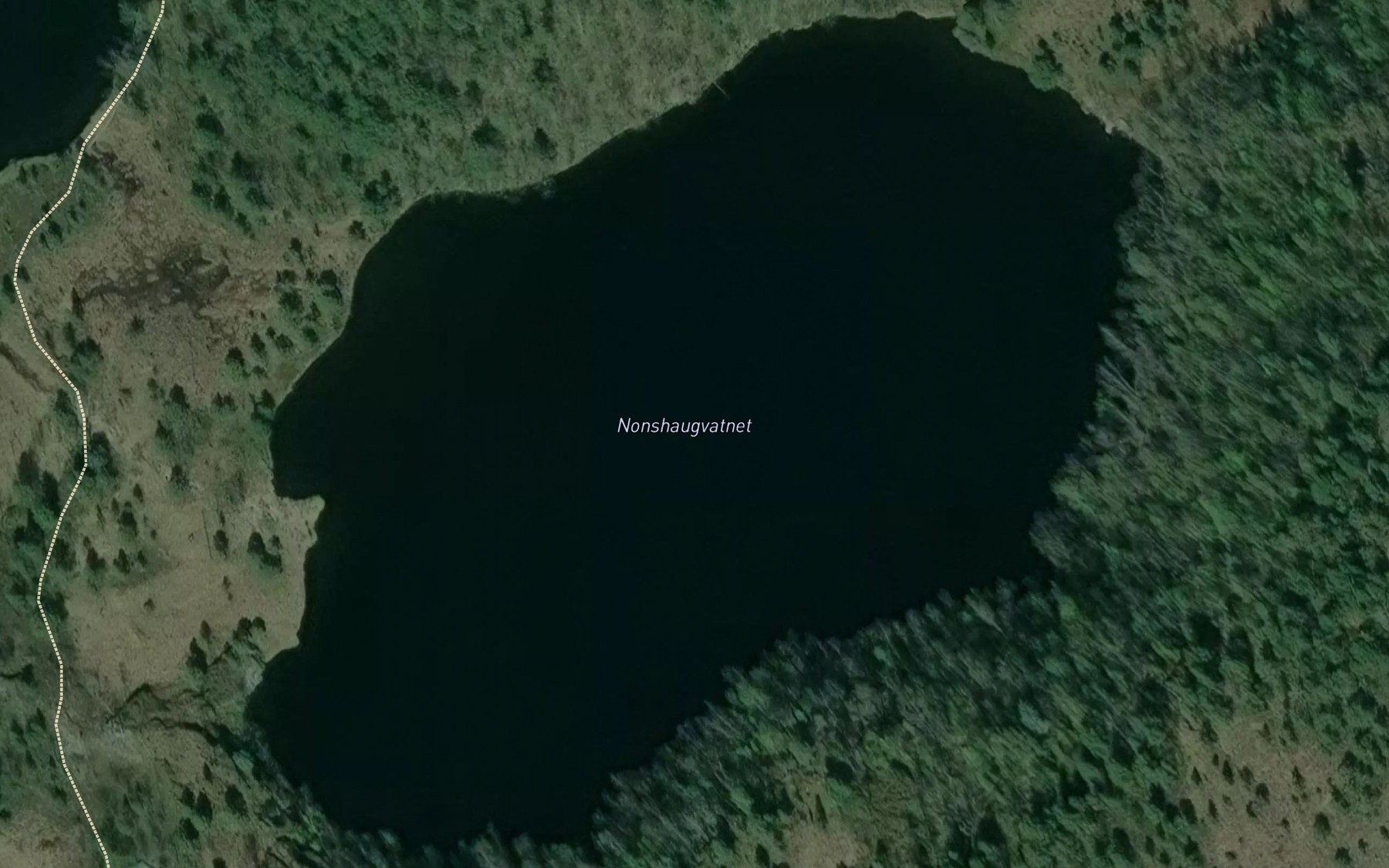 Satellite map of the Nonshaugvatnet