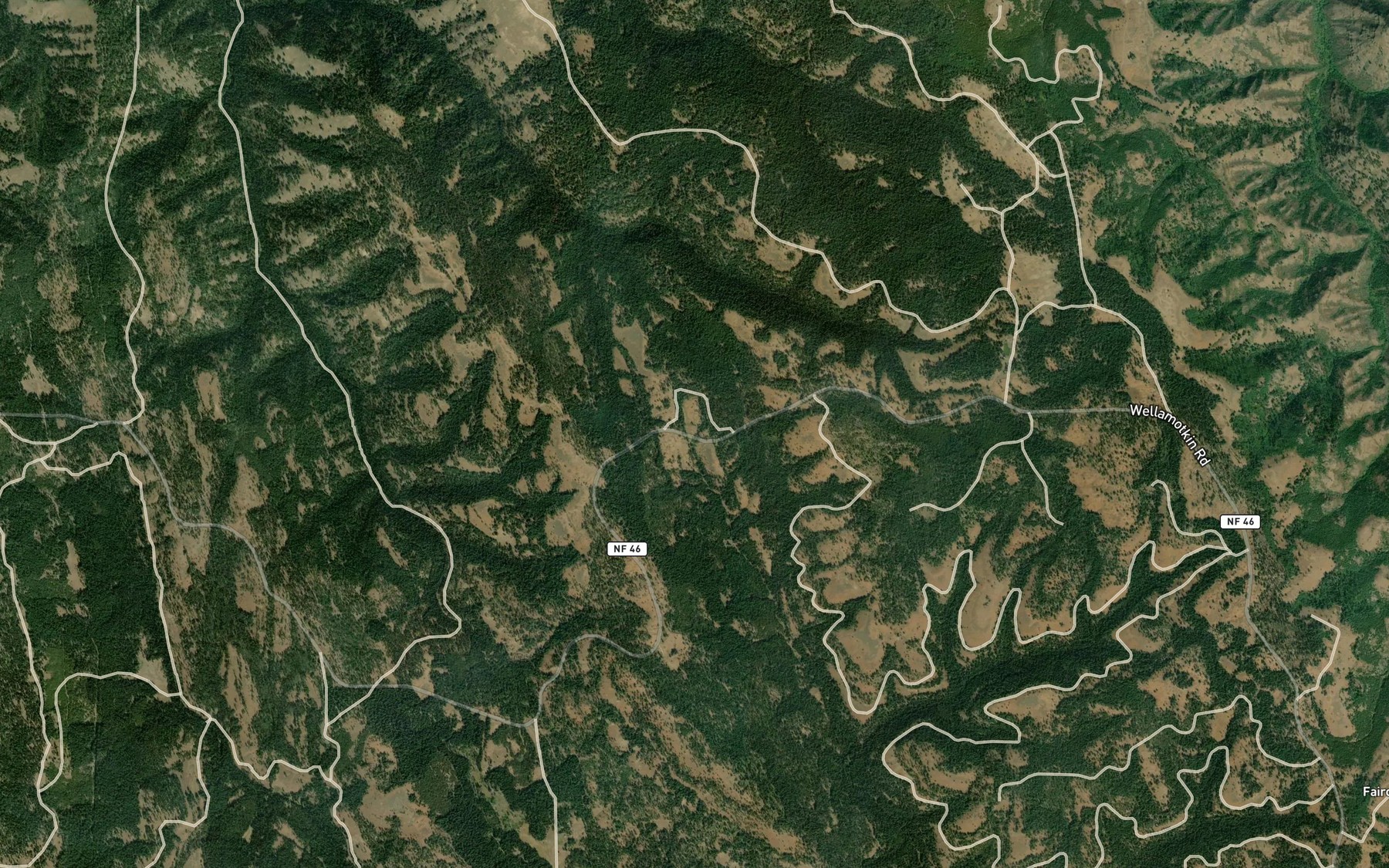 Satellite map of the Dougherty Spring