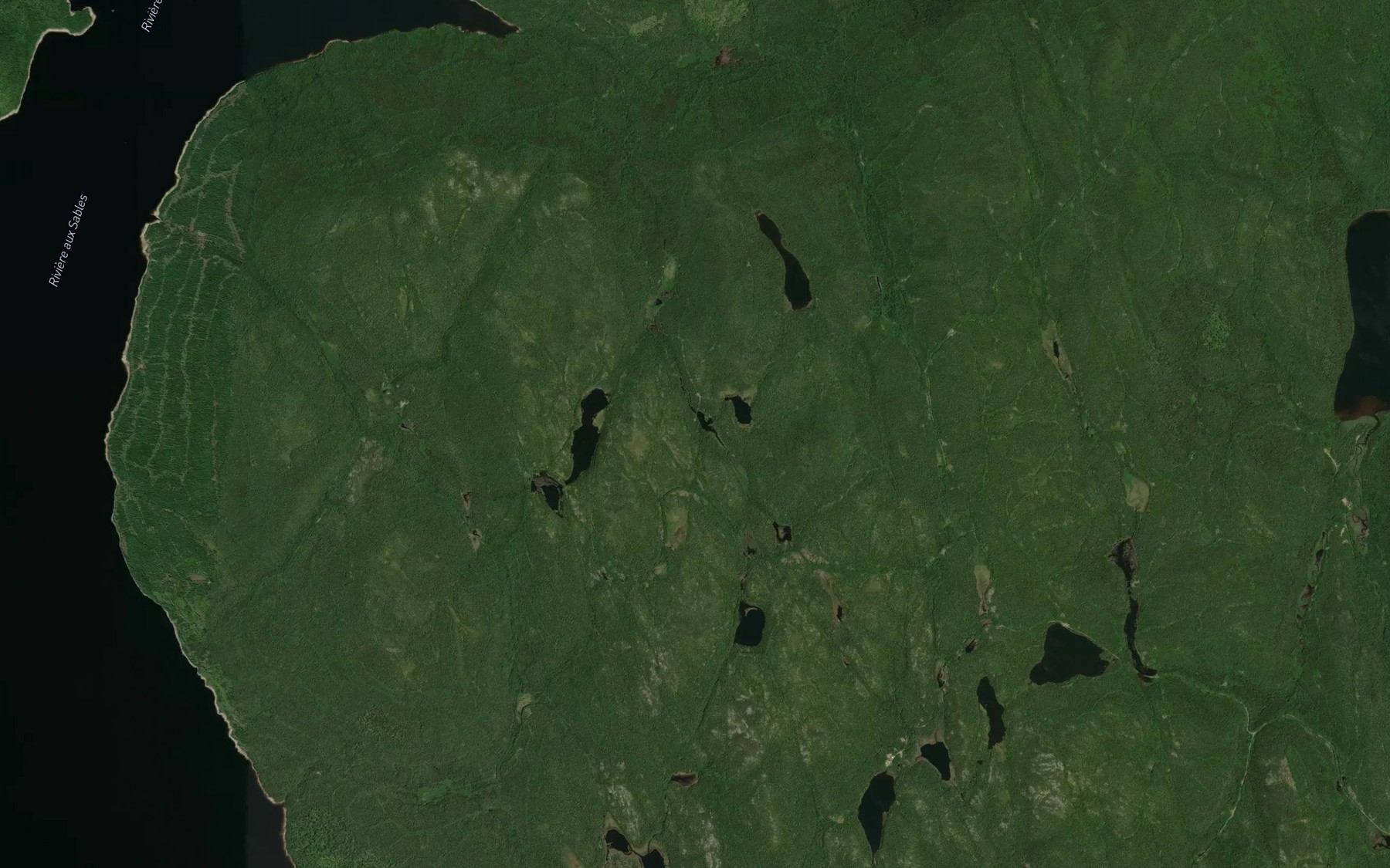 Satellite map of the Lac Corinne