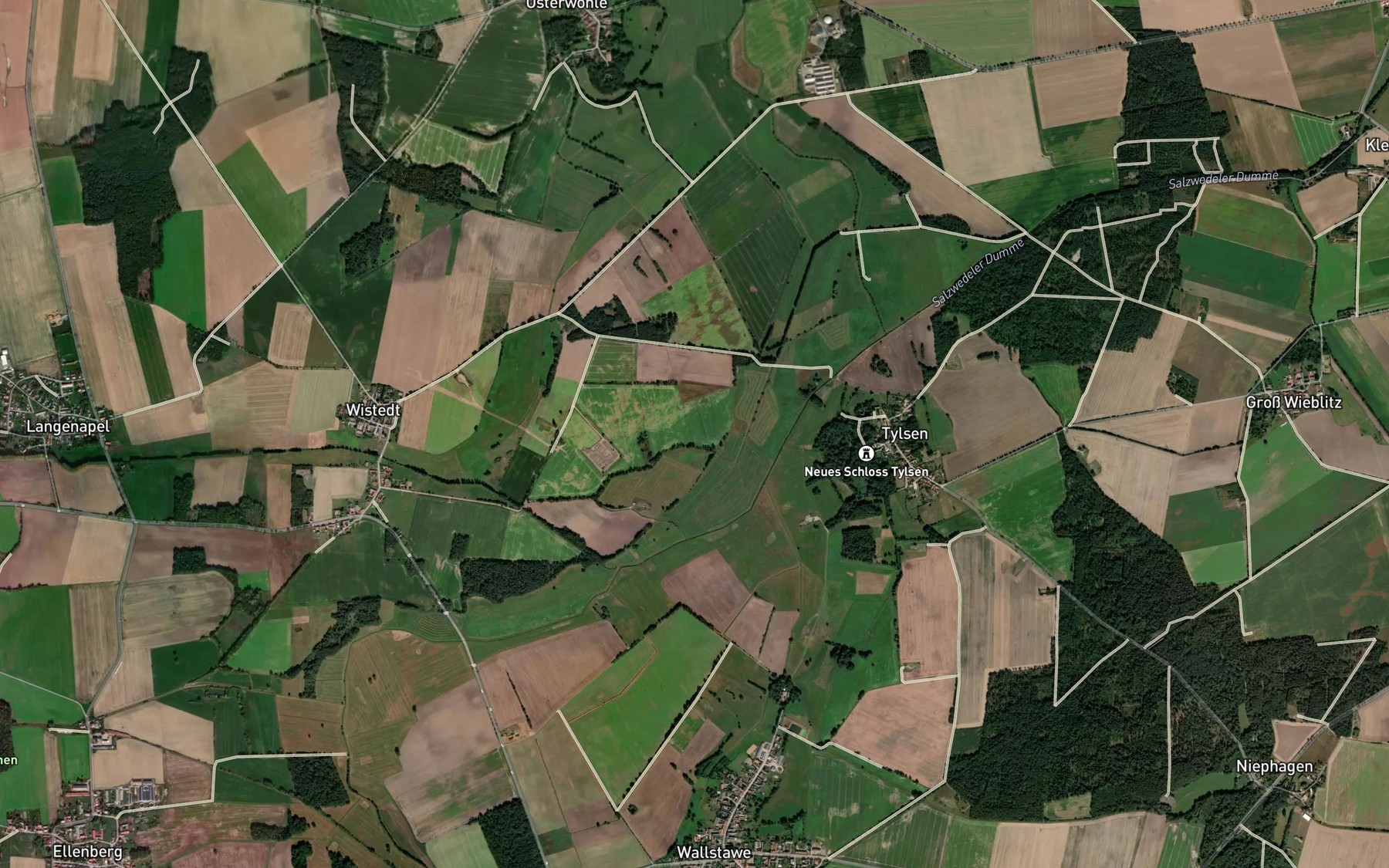 Satellite map of the Kalter Graben