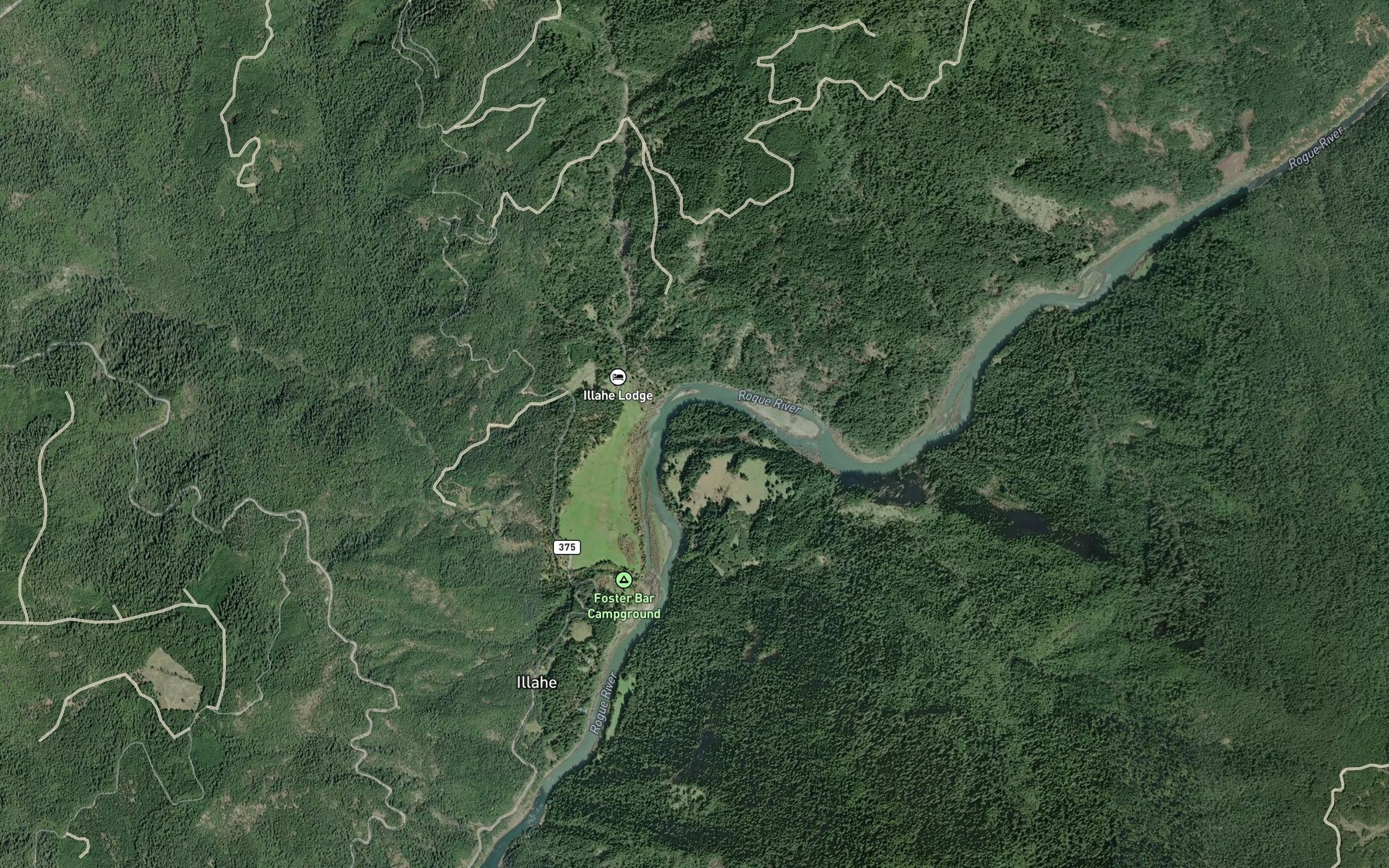 Satellite map of the Big Bend