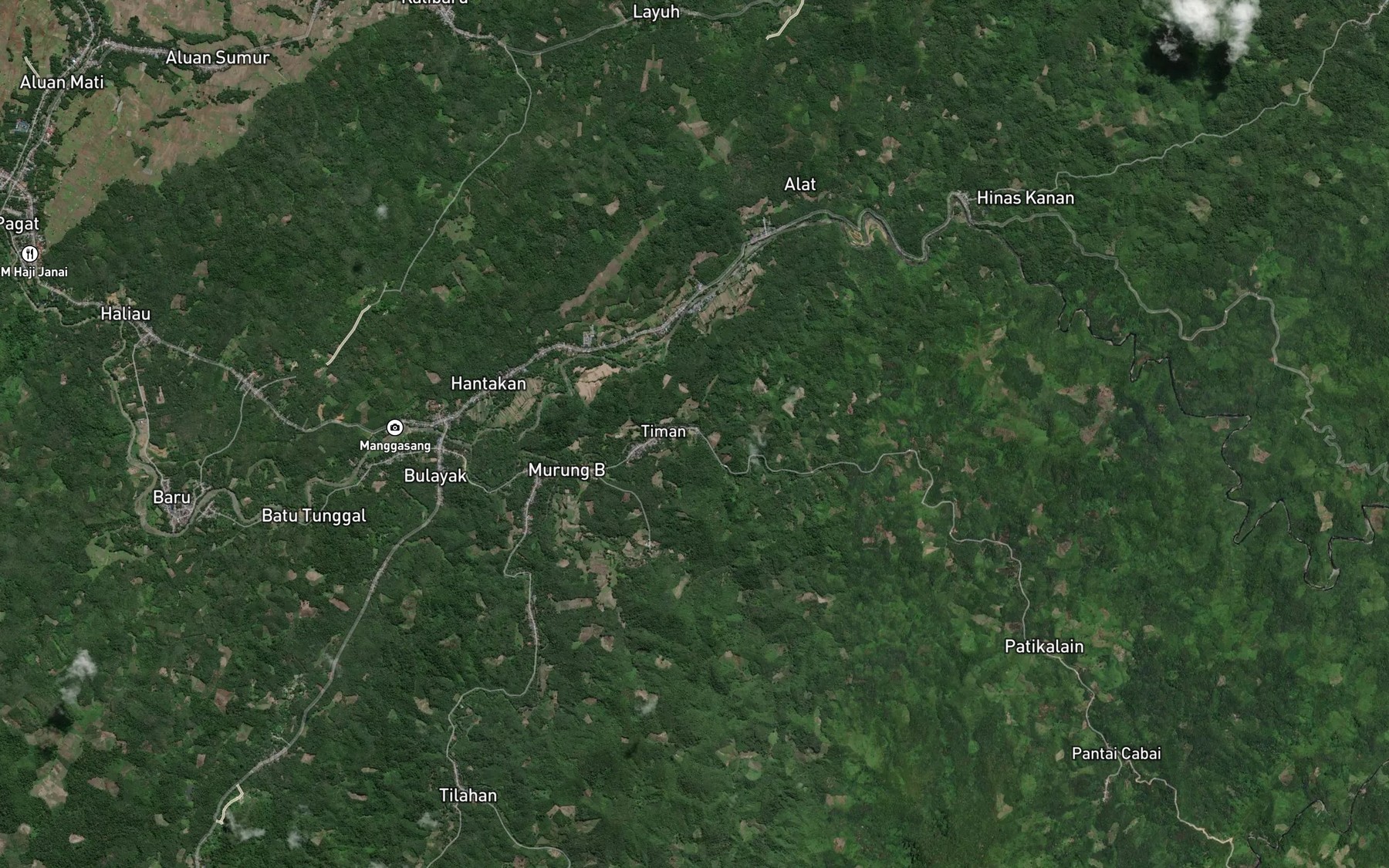 Satellite map of the Sungai Timan