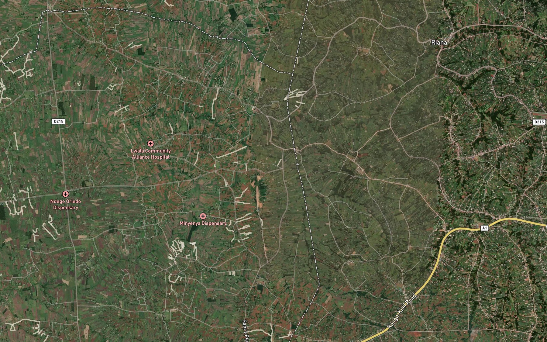 Satellite map of the Digoma