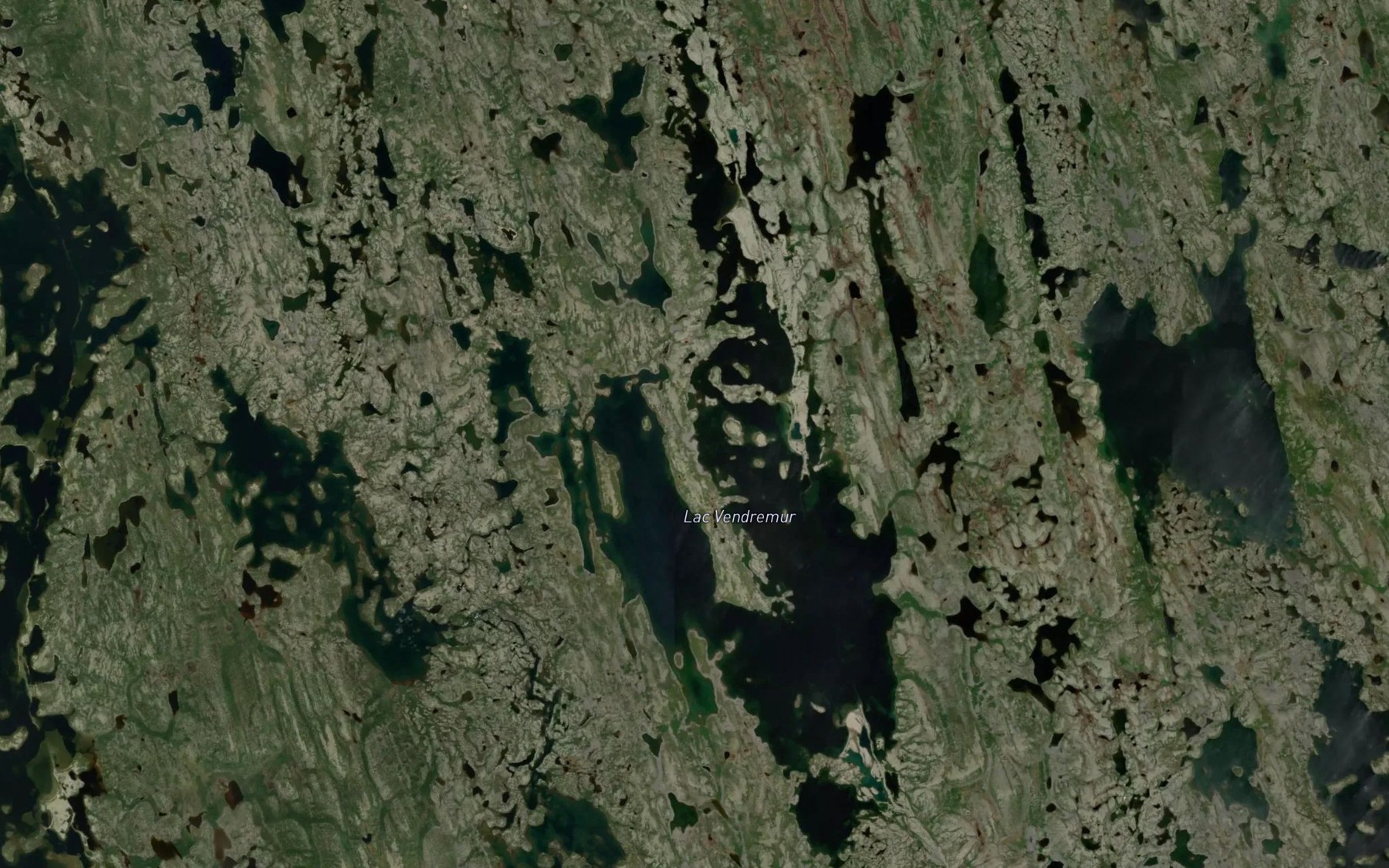Satellite map of the Lac Vendremur