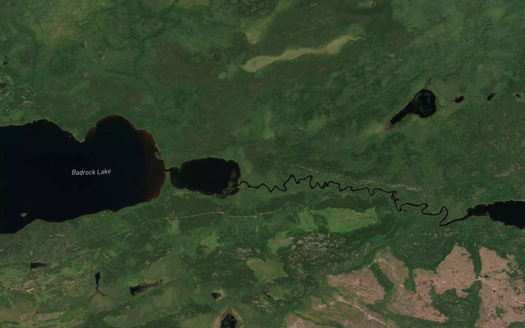 Satellite map of the Kesaka Creek