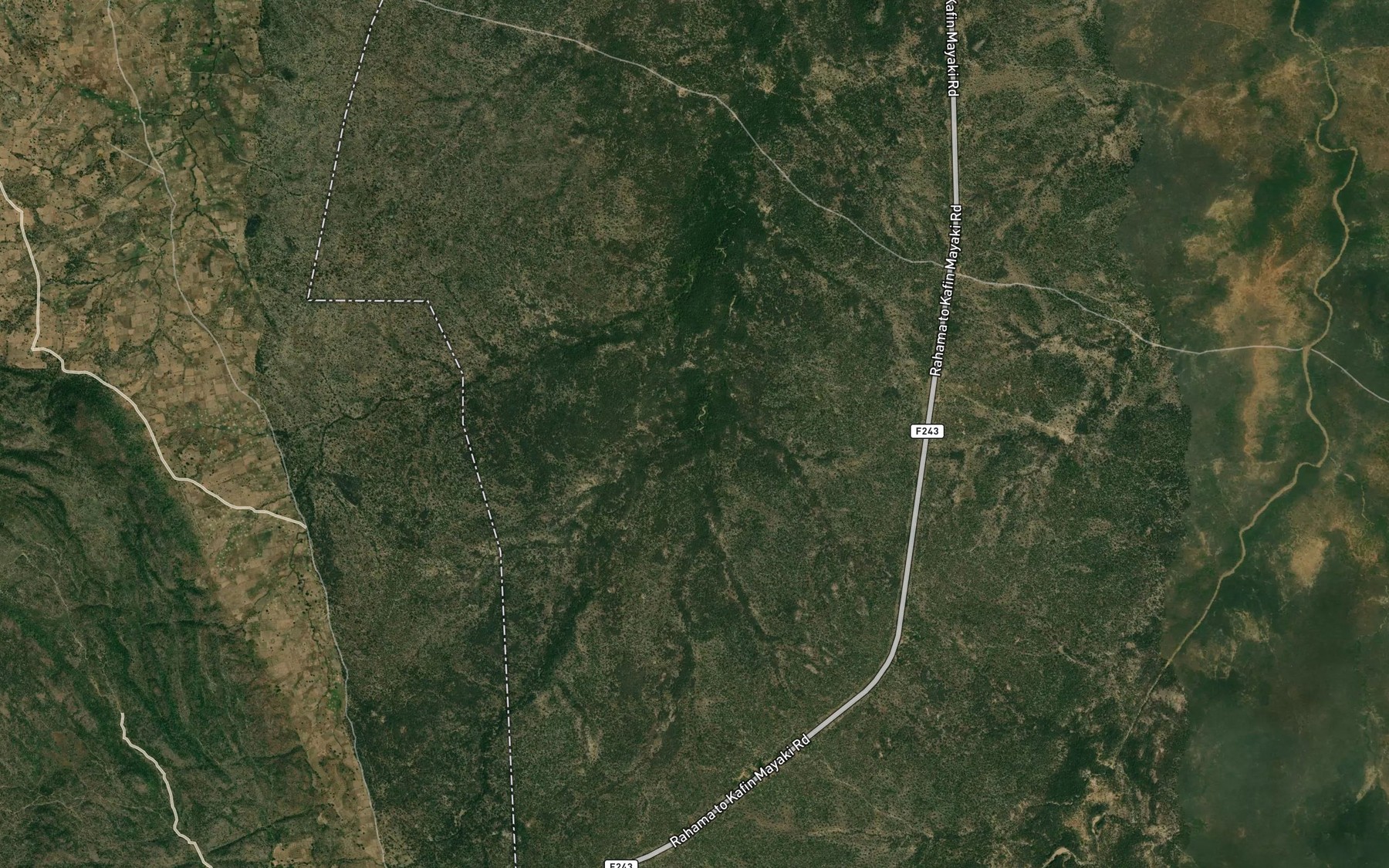 Satellite map of the River Kargo