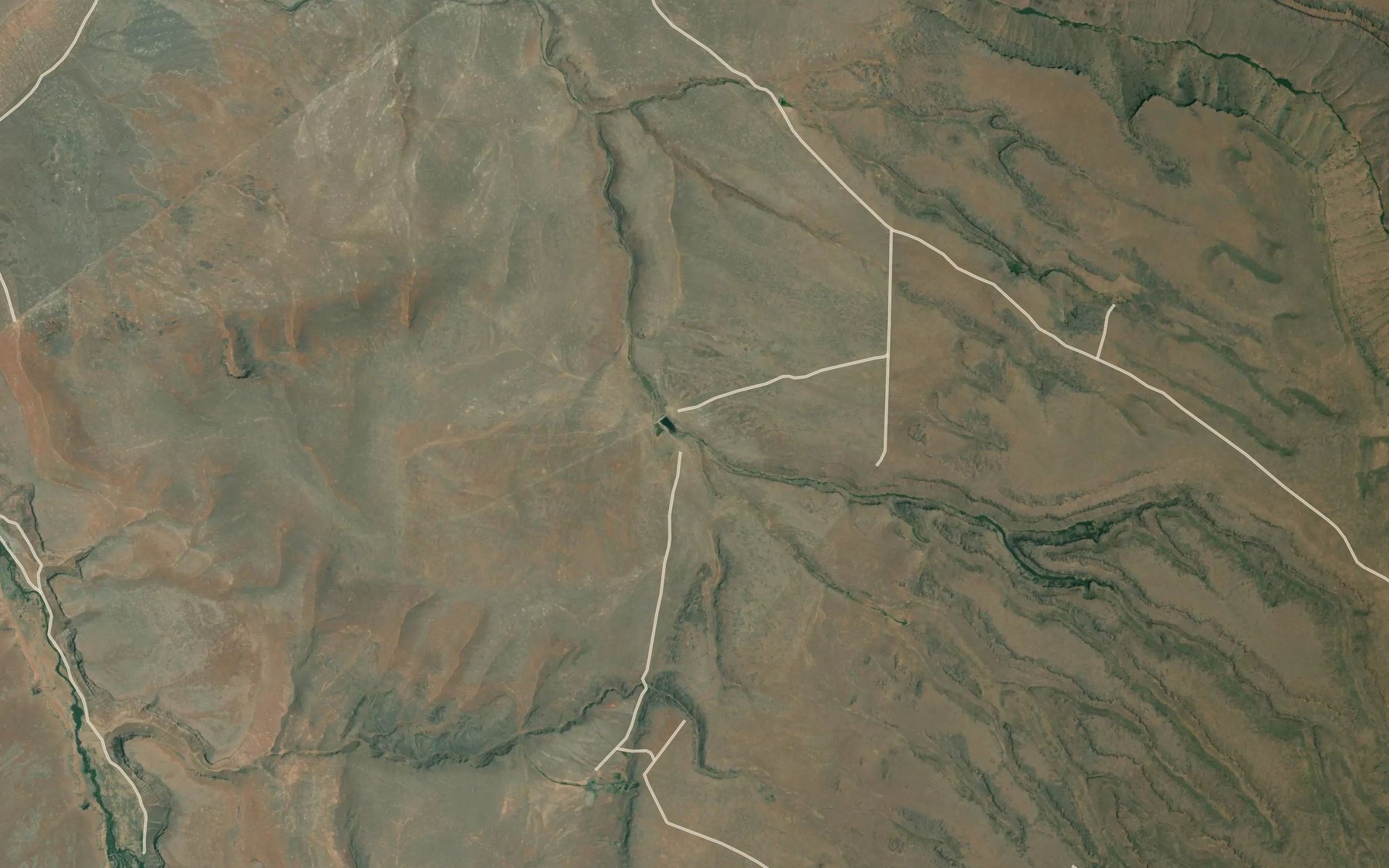 Satellite map of the South Fork Fish Creek