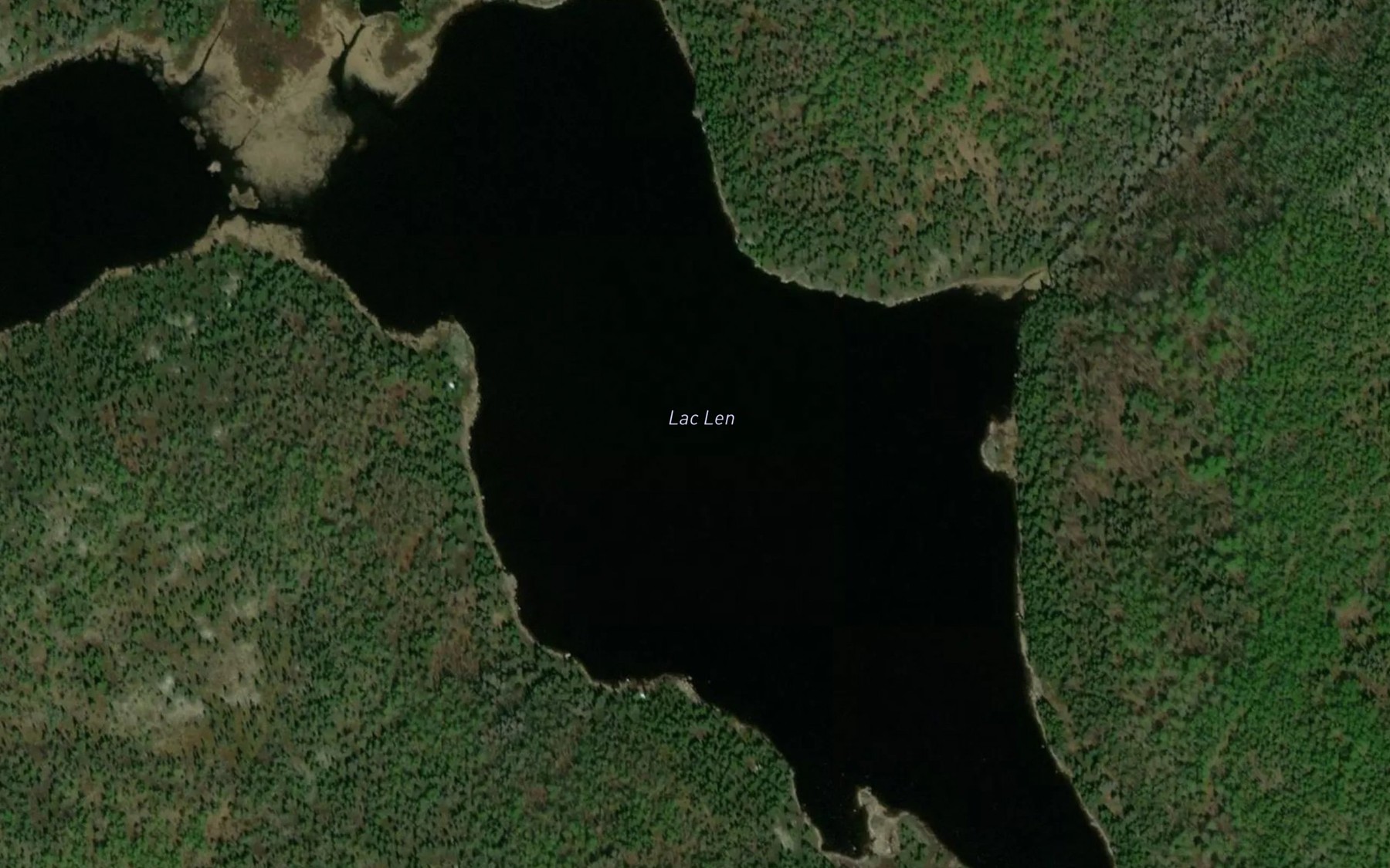 Satellite map of the Lac Len