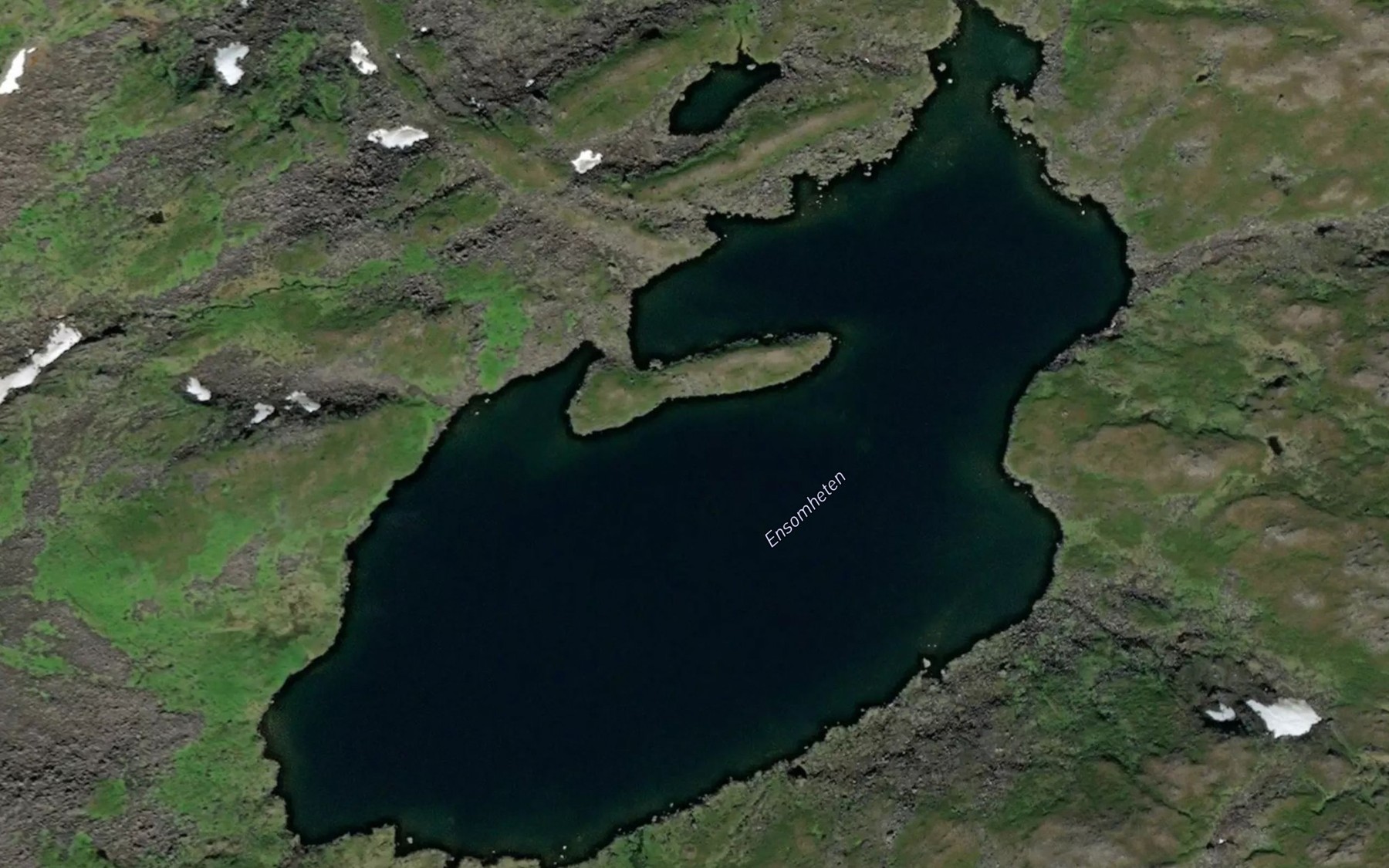 Satellite map of the Ensomheten