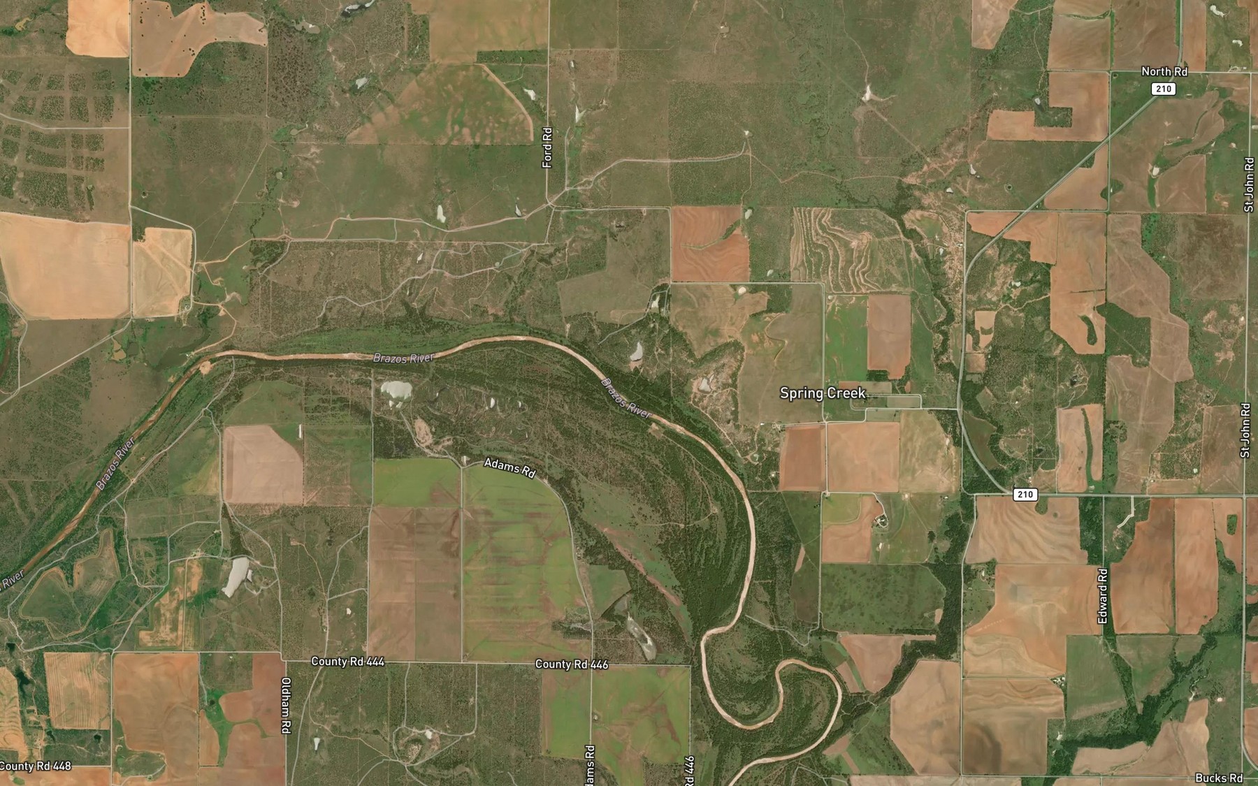 Satellite map of the Watson Creek