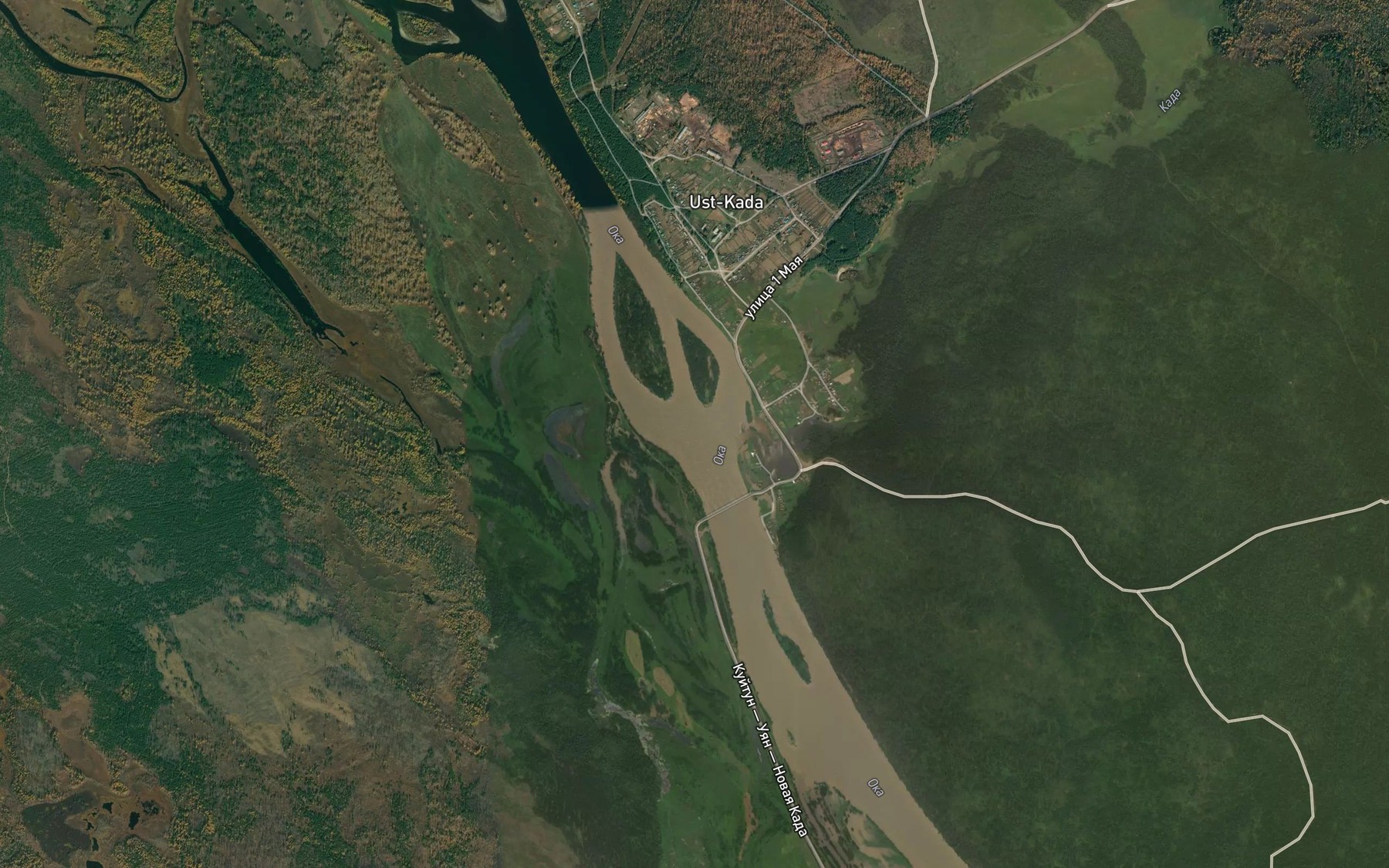 Satellite map of the Kada