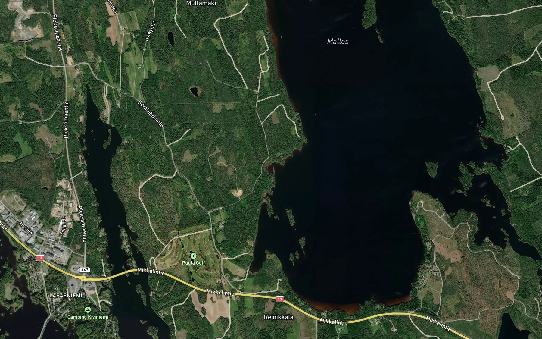 Satellite map of the Vihtalahti